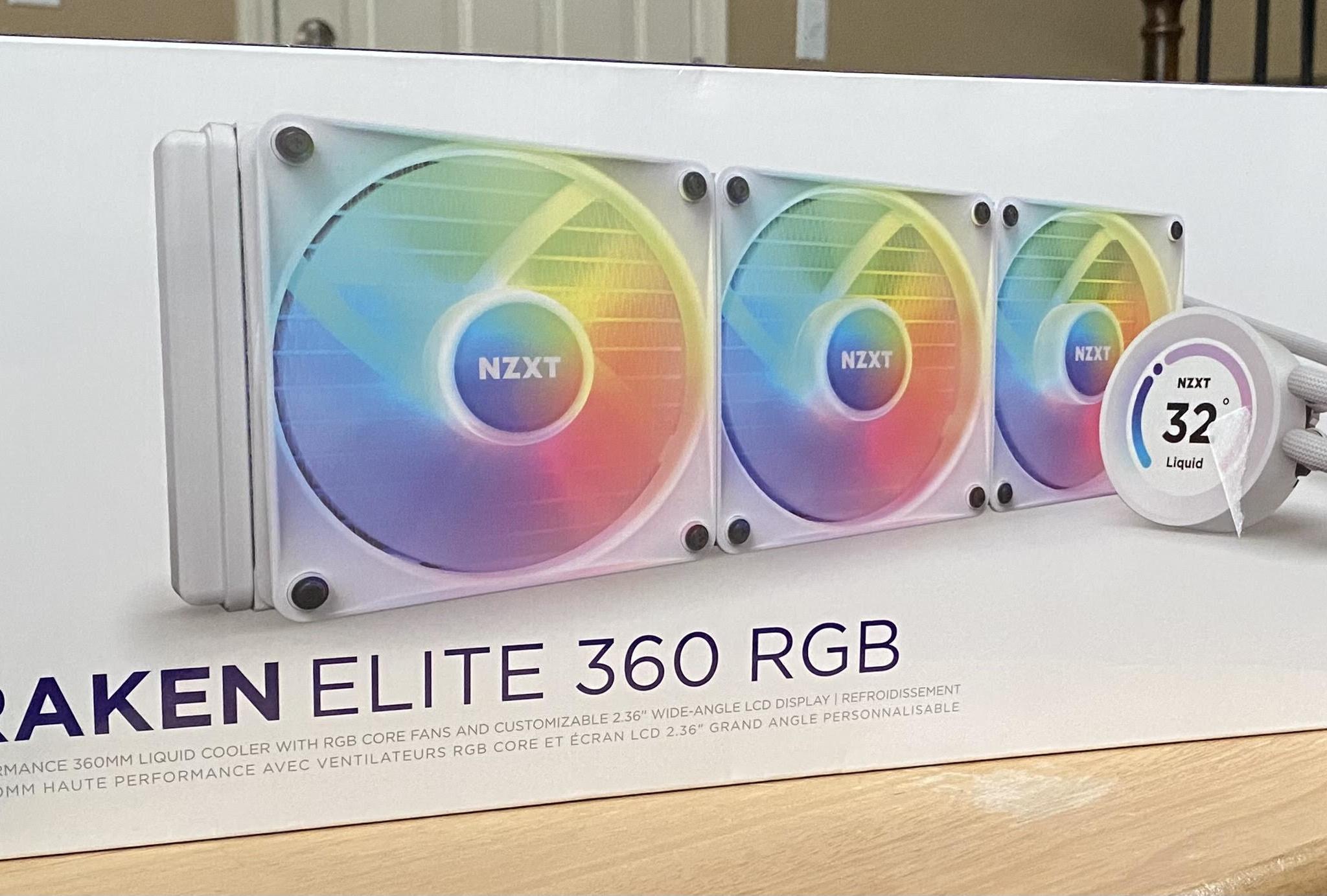 NZXT KRAKEN ELITE 360 RGB WHITE BRAND NEW