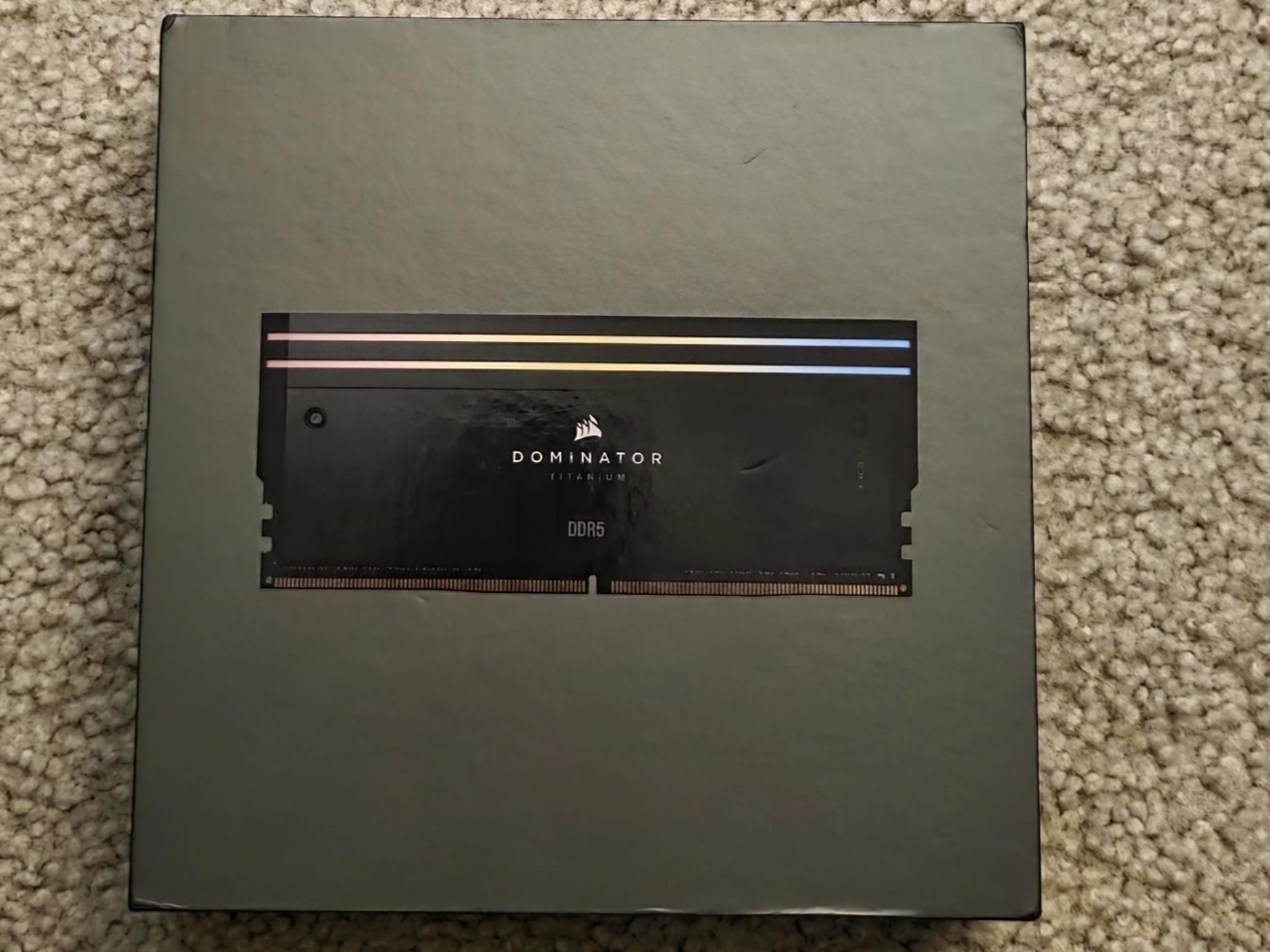 Corsair Dominator Titanium RGB 96GB (4 x 24GB) DDR5 6400MHz CL32-40-40-84 Black Brand New Sealed