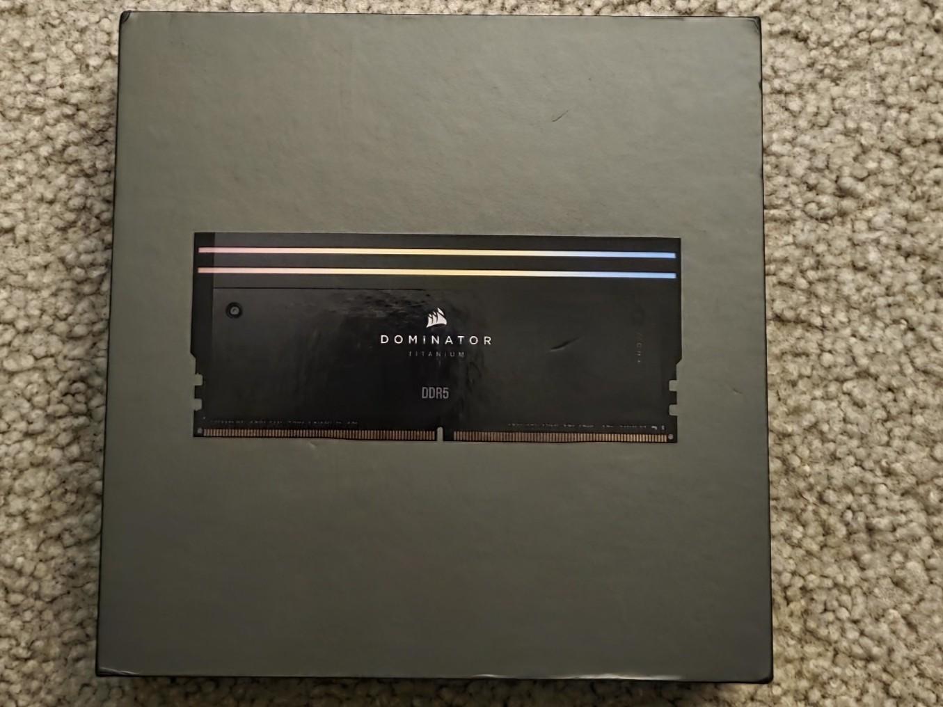 Corsair Dominator Titanium RGB 96GB (4 x 24GB) DDR5 6400MHz CL32-40-40-84 Black Brand New Sealed