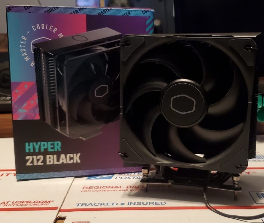 COOLER MASTER HYPER 212 BLACK CPU AIR TOWER COOLER