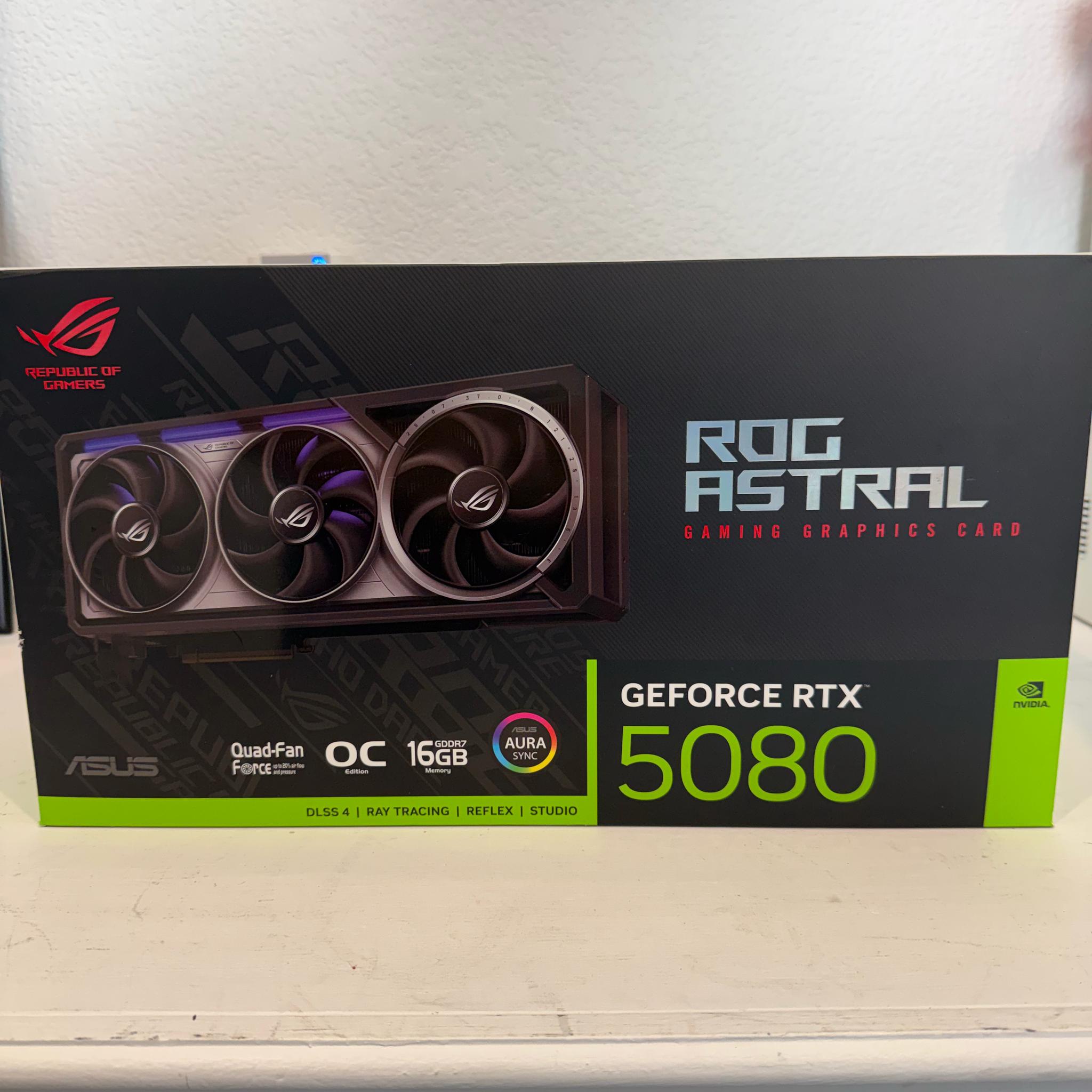 ASUS ROG Astral GeForce RTX 5080 16GB GDDR7 OC Edition