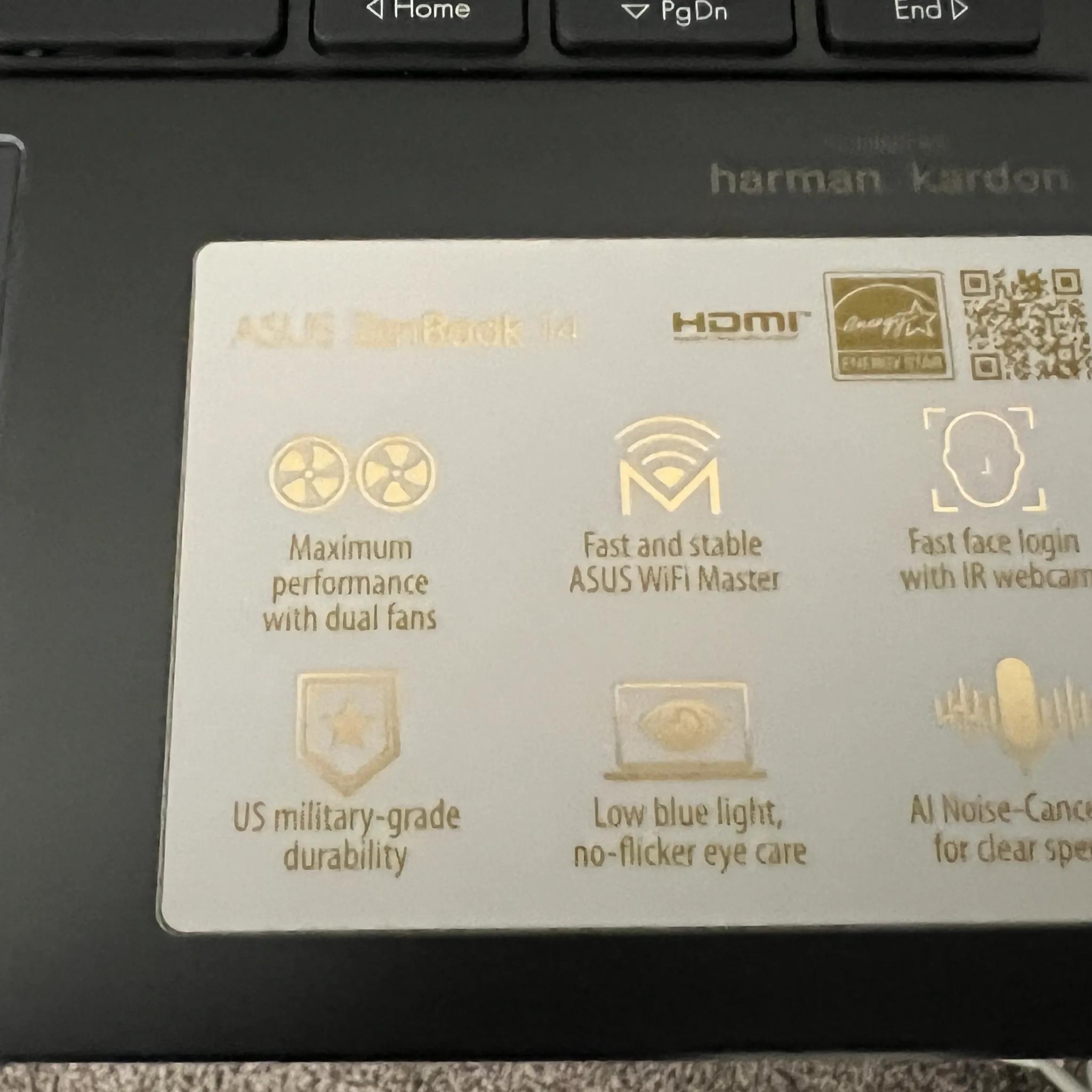 Asus Zenbook 14 AMD Ryzen 5900x 16GB RAM 1TB Gray