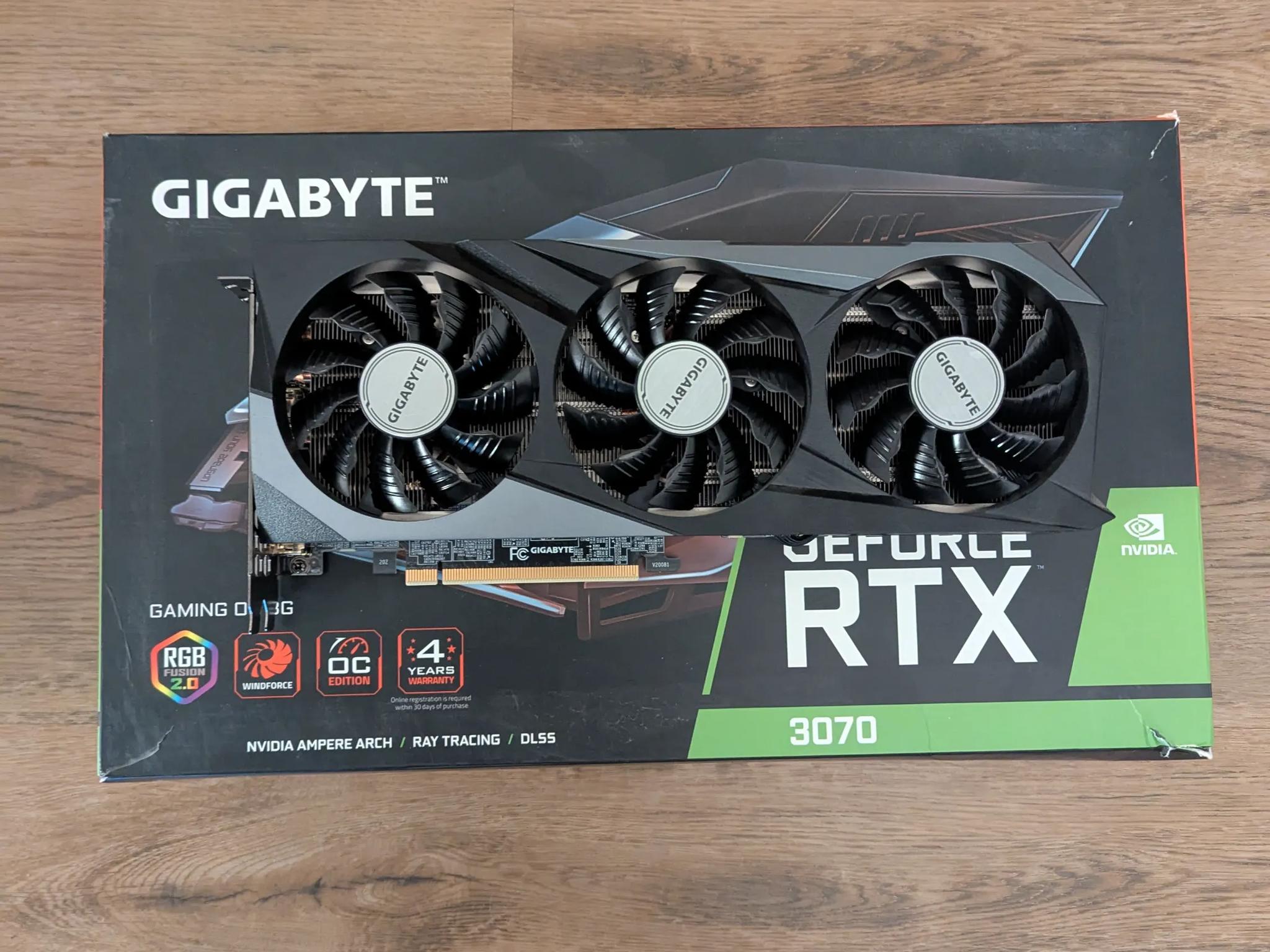 🔹 Gigabyte RTX 3070 Gaming OC – 8GB GDDR6 | 1440p & 4K Ready 🔹