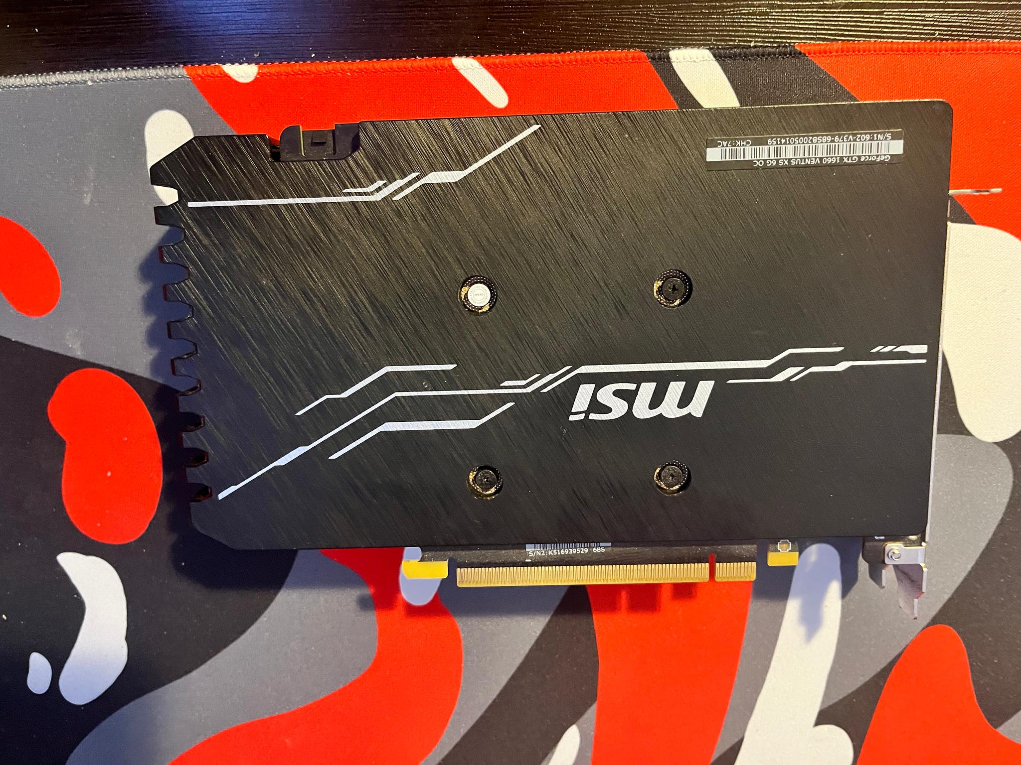 MSI Geforce 1660 Graphics Card OC Edition