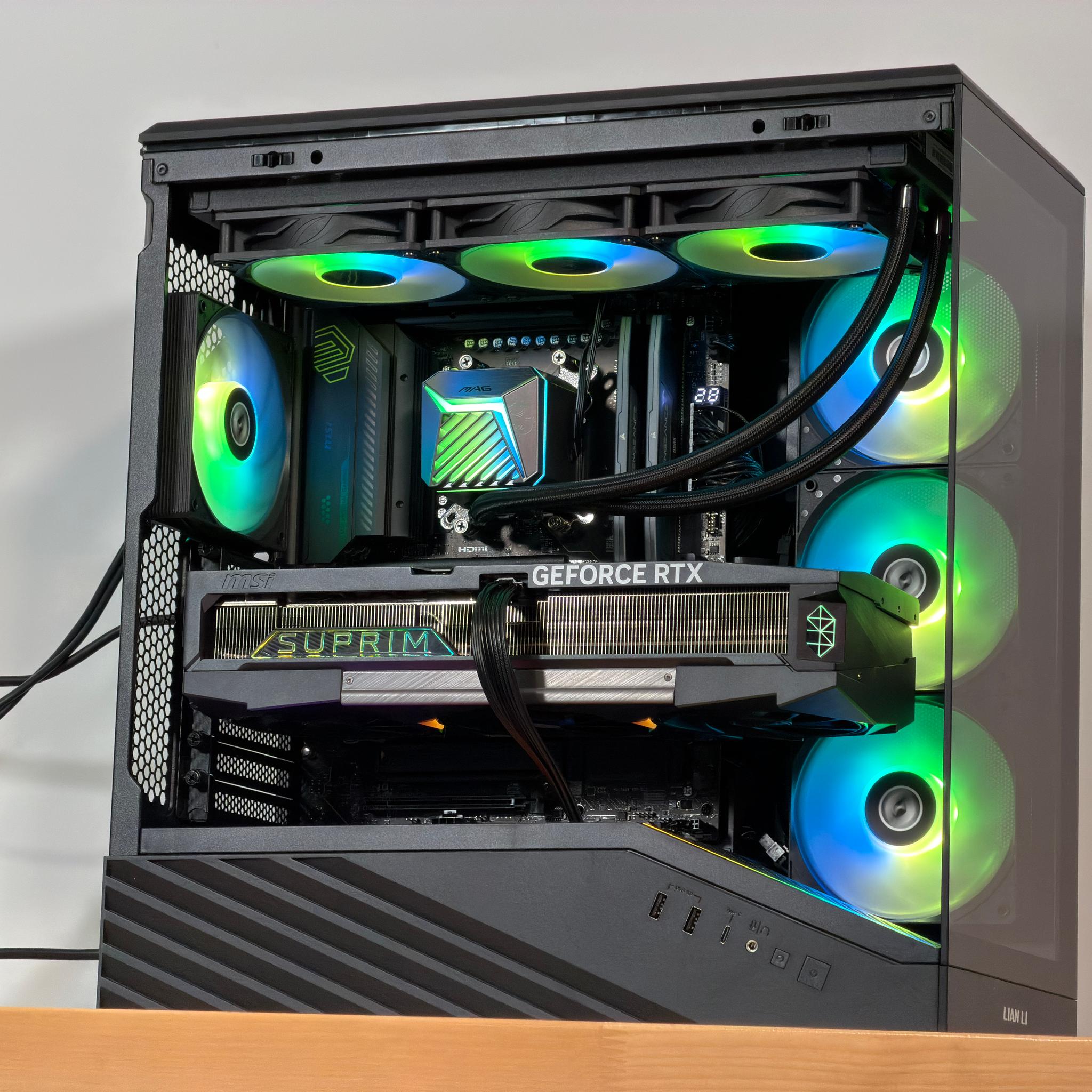 RTX 5090 Suprim Ryzen 7 9800x3d Gaming PC
