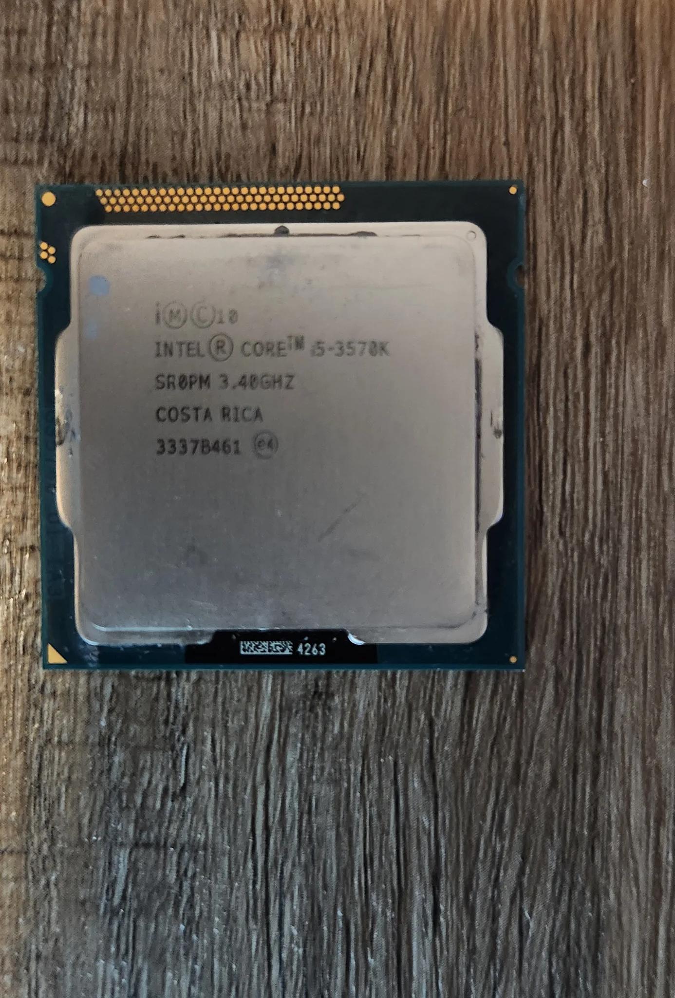 I5 3570k 4 core 4 threads