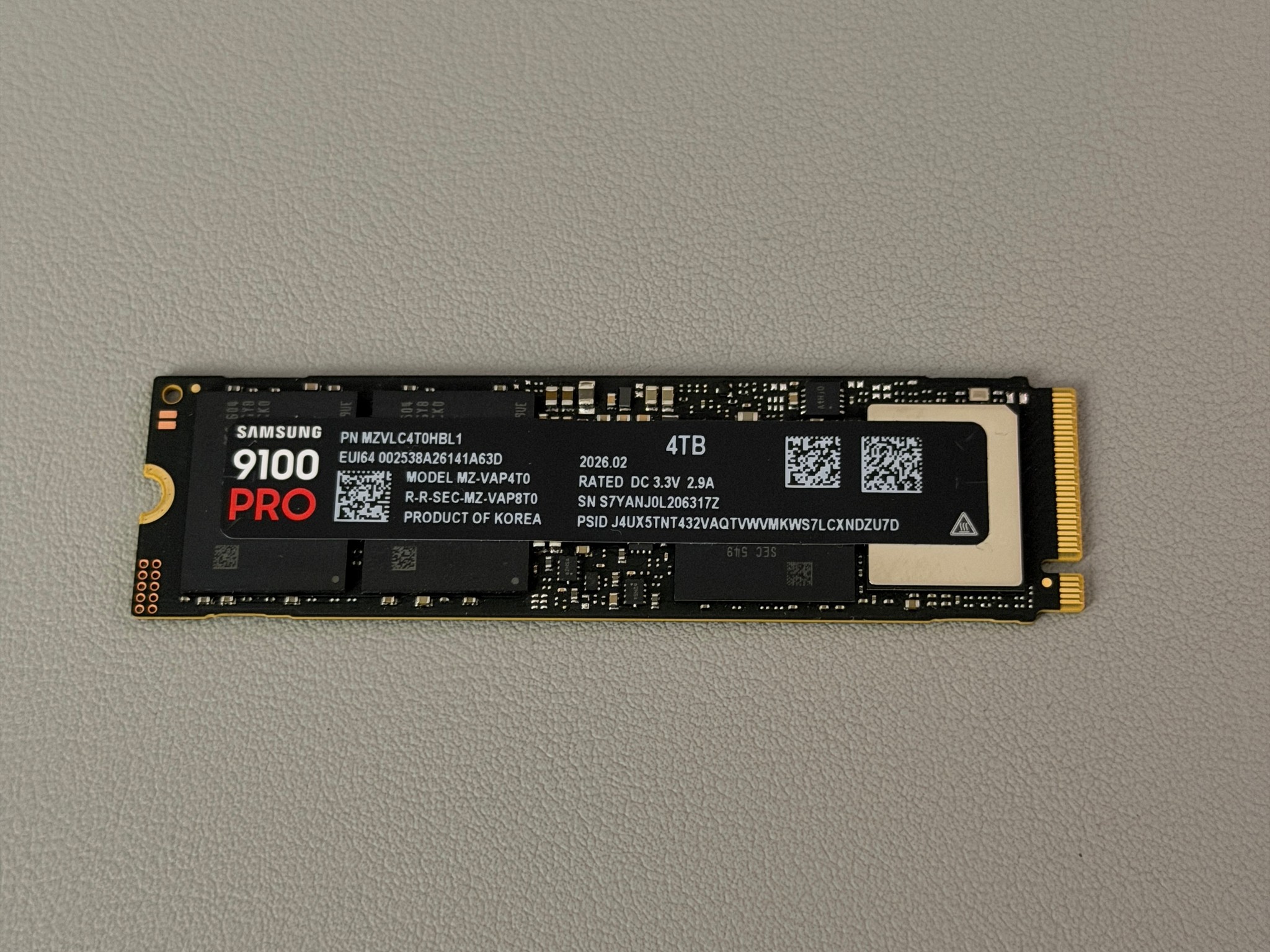 4TB Samsung 9100 Pro SSD