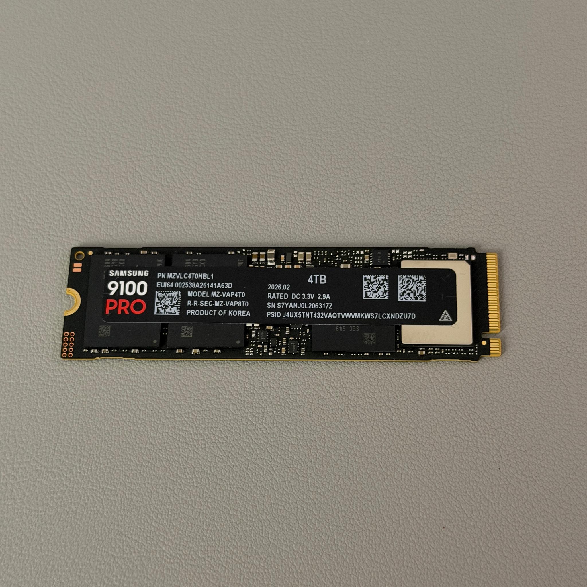 4TB Samsung 9100 Pro SSD