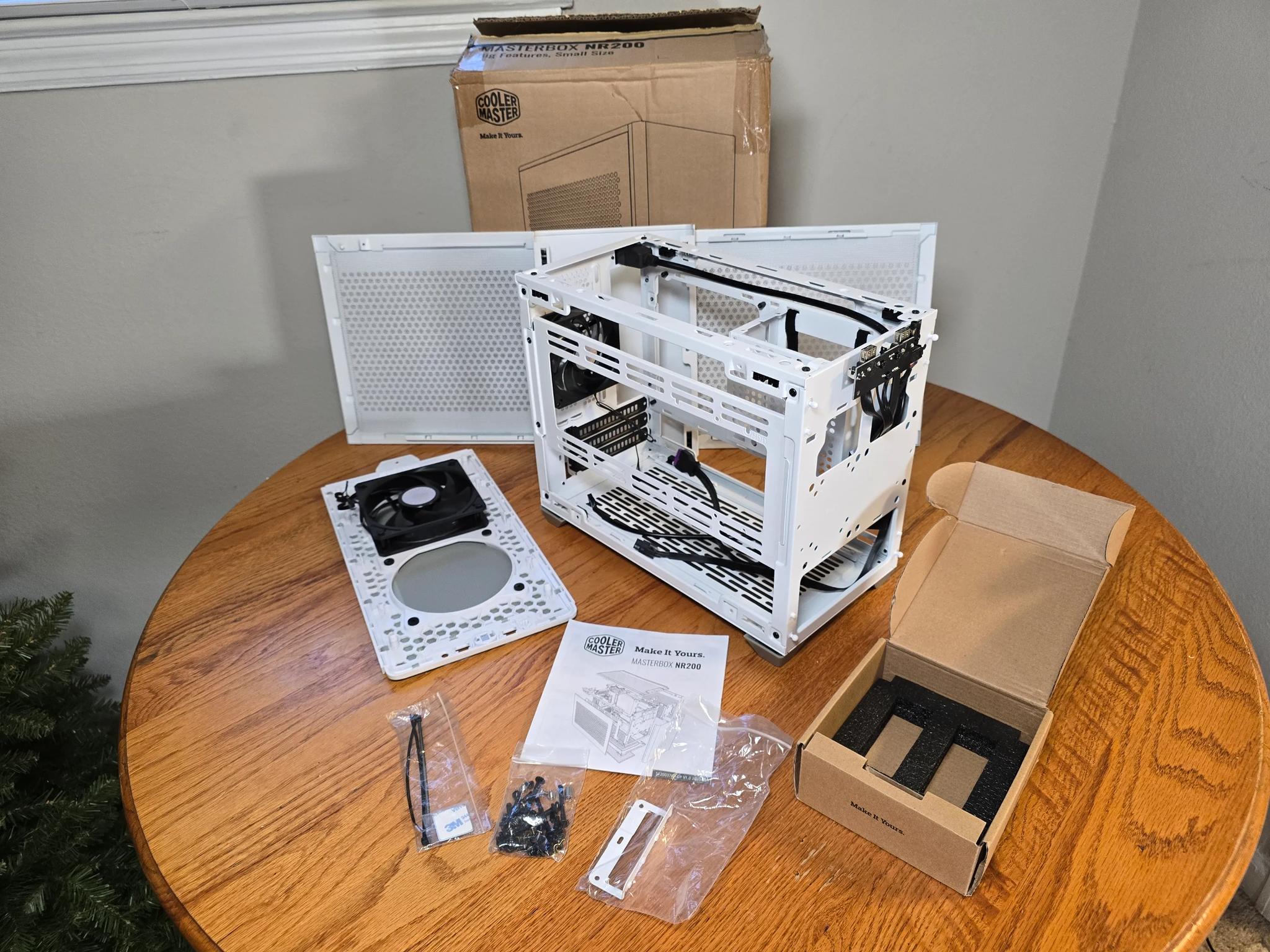 Cooler Master MasterBox NR200 Mini ITX White Desktop Case *Includes 2 Fans!!*
