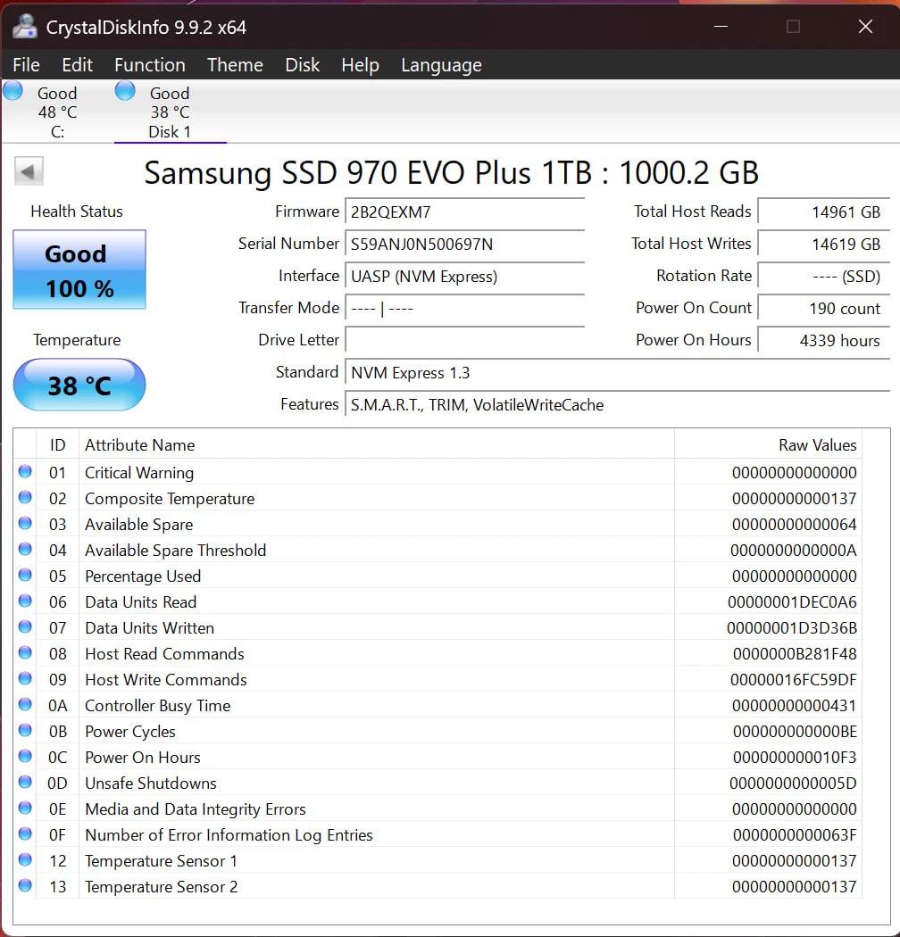 Samsung 970 EVO Plus 1TB NVMe SSD