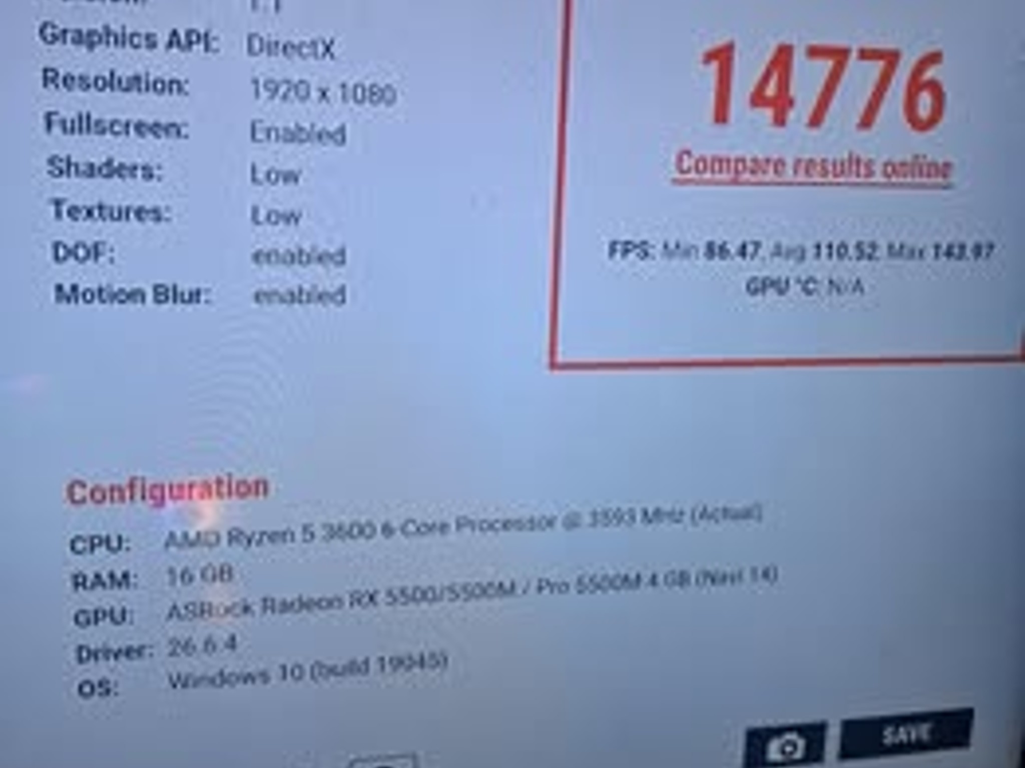 Gaming PC  iBUYPOWER Trace 4 with a Ryzen 5 6 cores and 12 threads 3600 RX 5500 XT  (4GB VRAM
