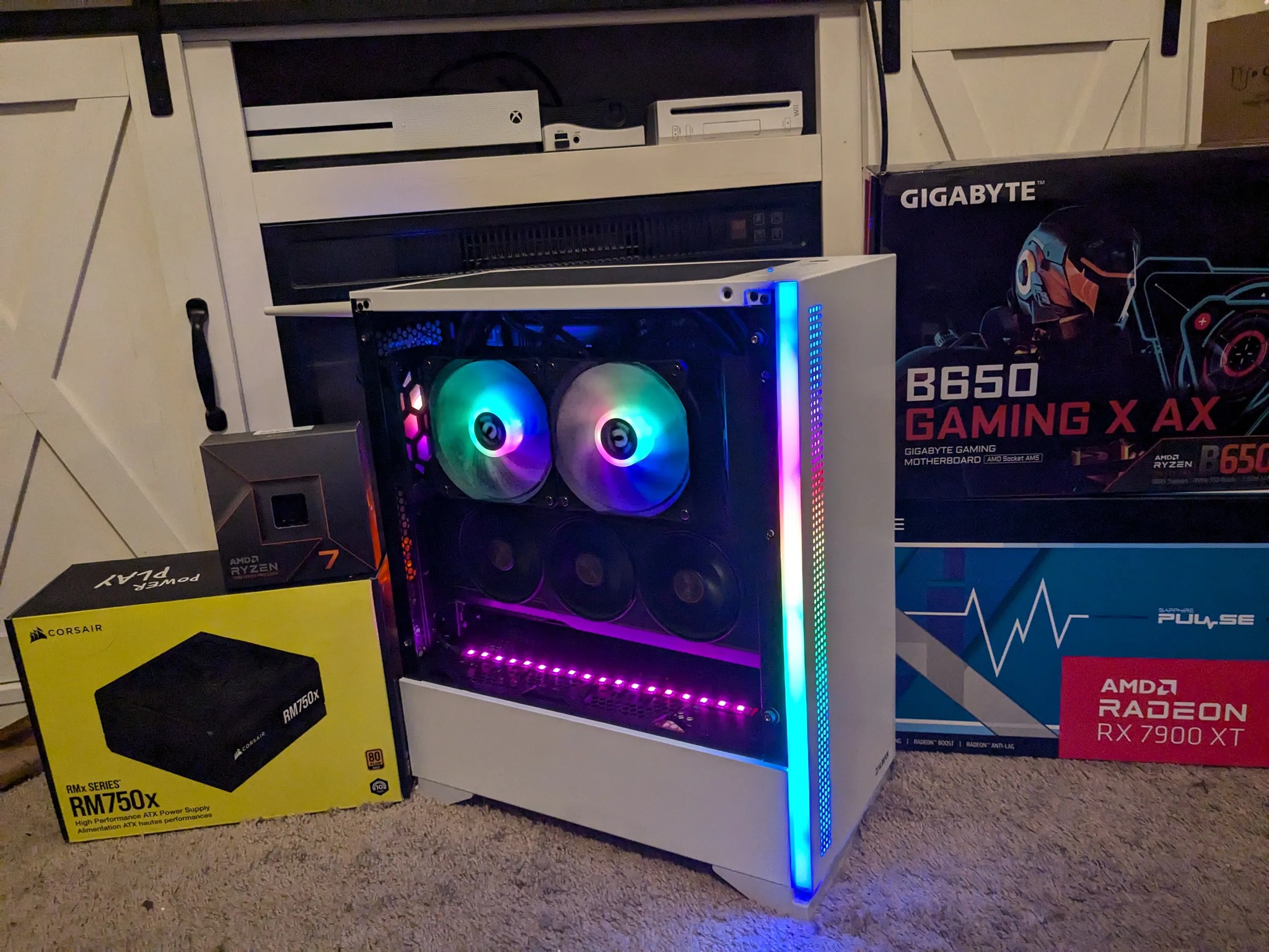 FREE SHIP ~ 4K Dream Machine ~ R7 7700X, RX 7900 XT 20GB, 32GB DDR5, 1TB NVME + 4TB HDD, Wifi, Win11