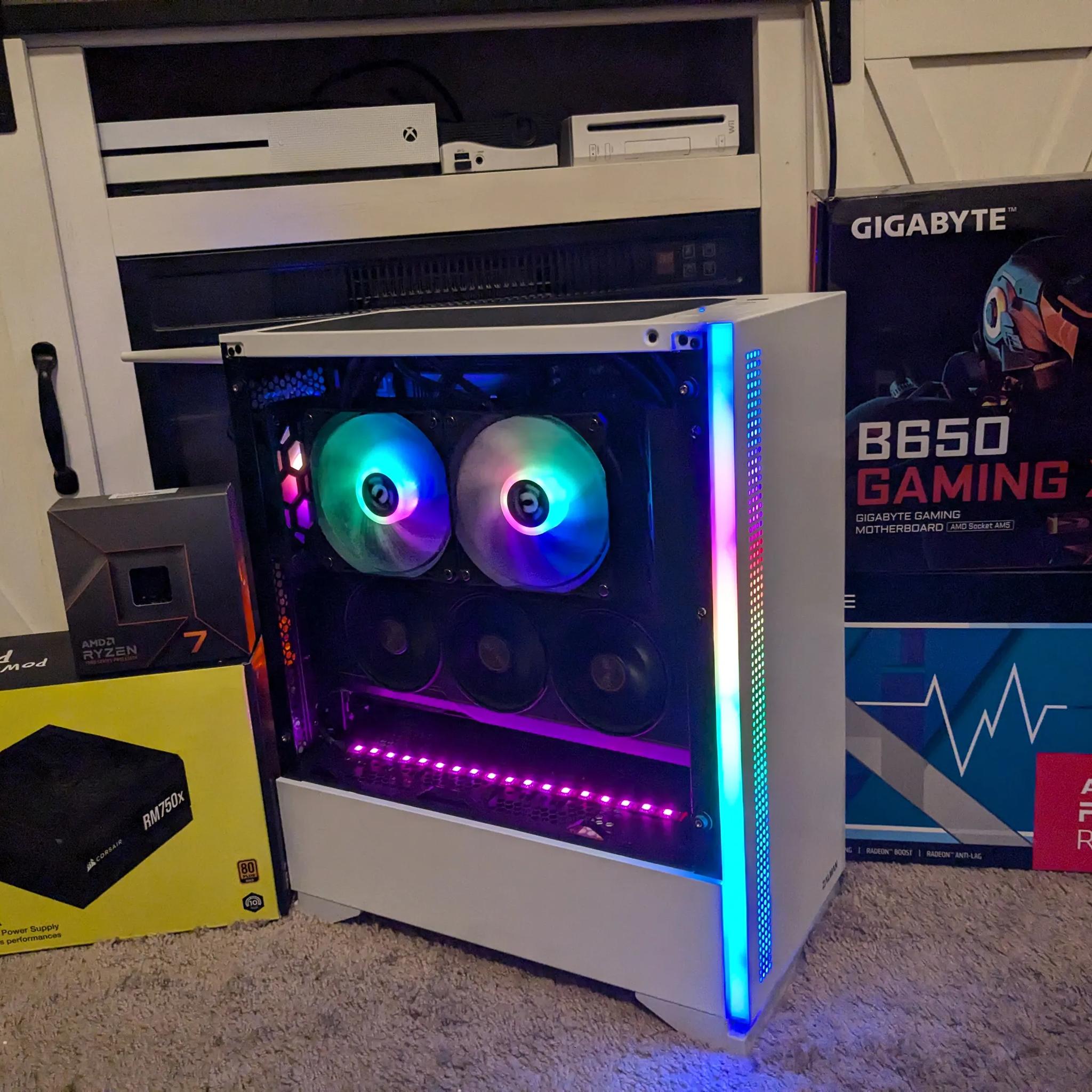 FREE SHIP ~ 4K Dream Machine ~ R7 7700X, RX 7900 XT 20GB, 32GB DDR5, 1TB NVME + 4TB HDD, Wifi, Win11