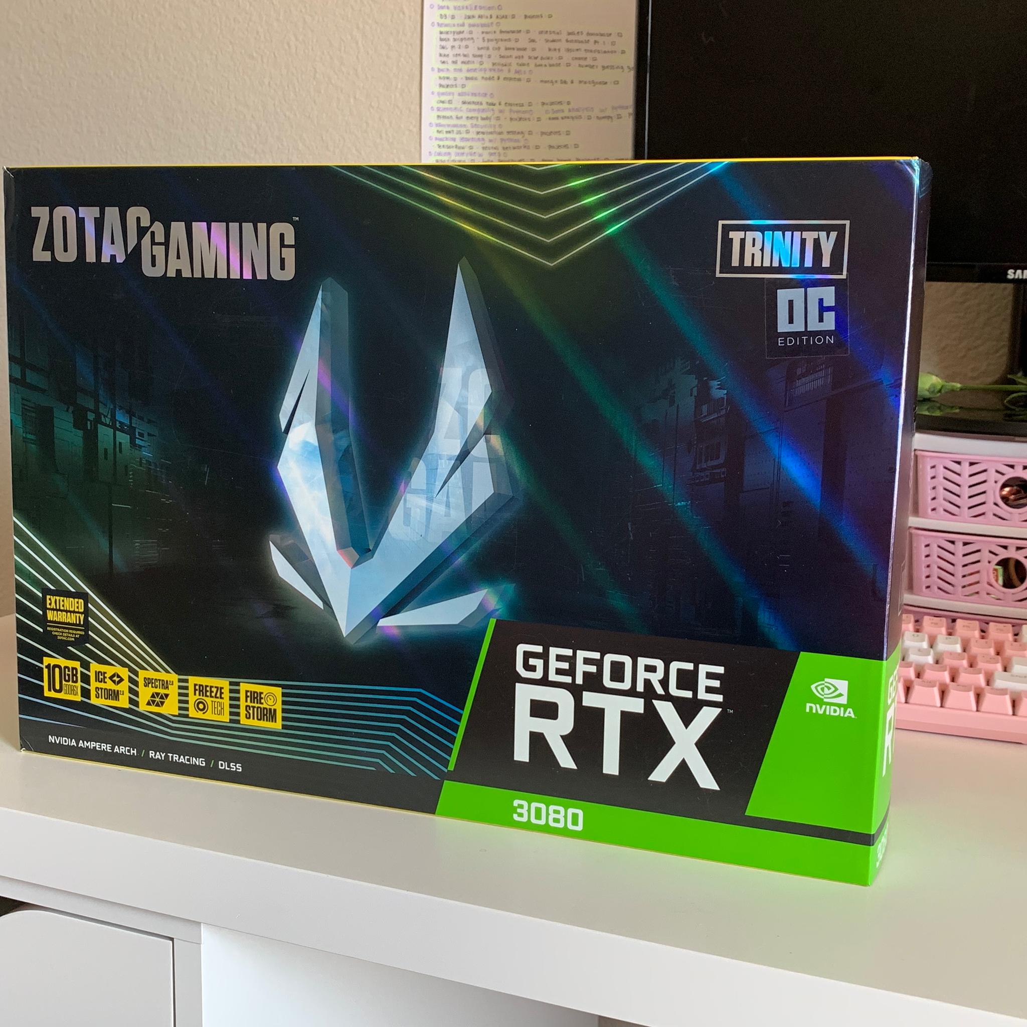 Zotac RTX 3080 10gb GAMING Trinity OC | CIB | Not mined on