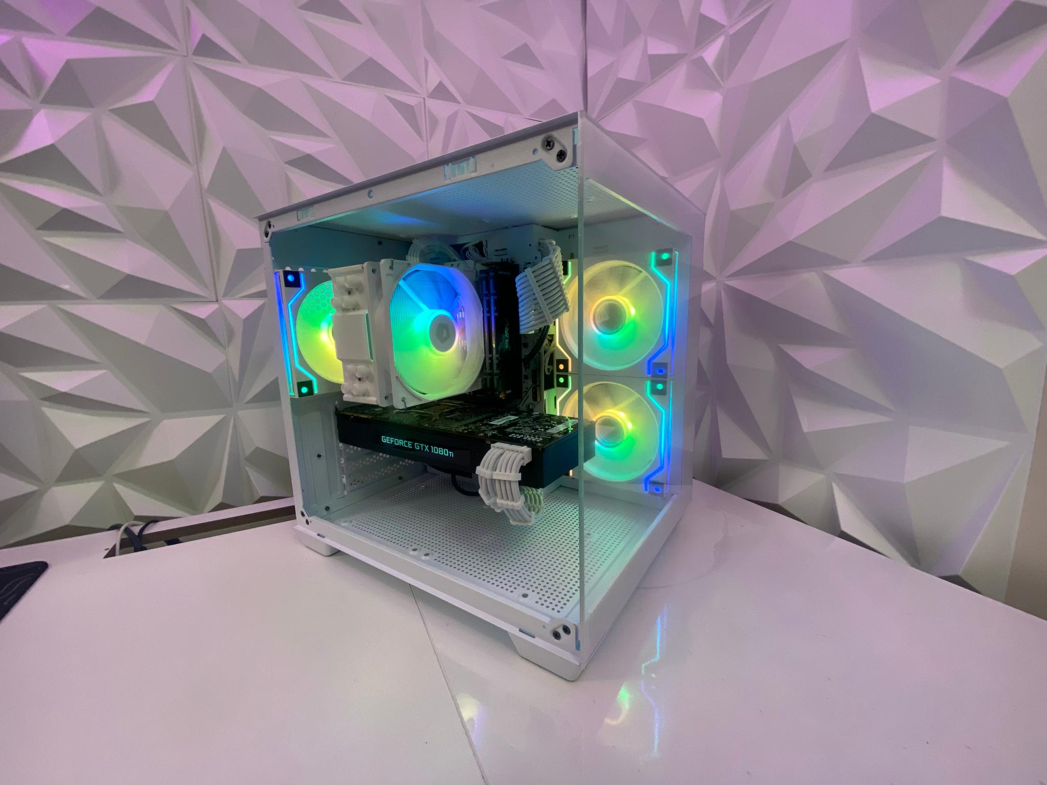 🎅🎅 White Elite Build – Ryzen 5 3600 + GTX 1080 Ti 11GB | 1080p/1440p High FPS Ready