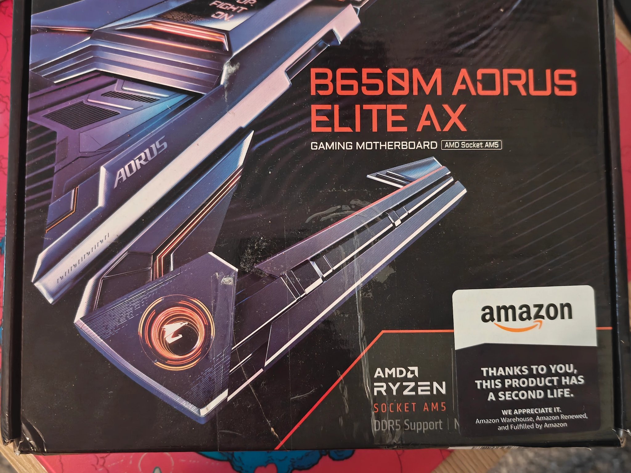 Gigabyte B650M AORUS ELITE AX AM5 Motherboard.