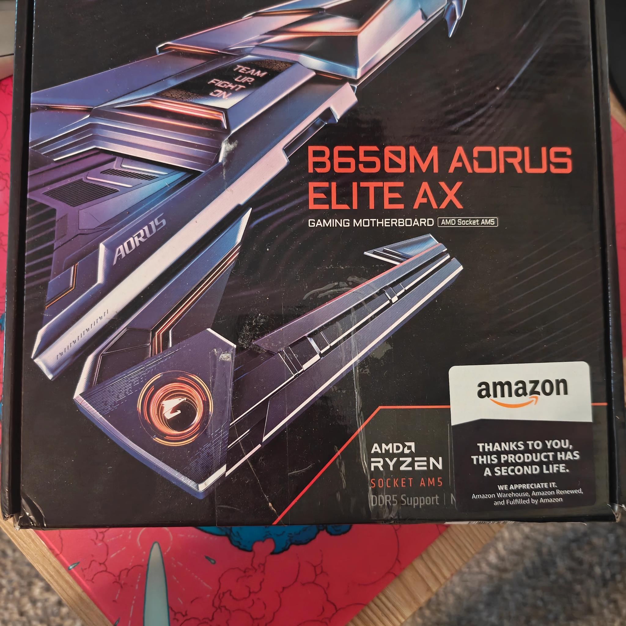 Gigabyte B650M AORUS ELITE AX AM5 Motherboard.