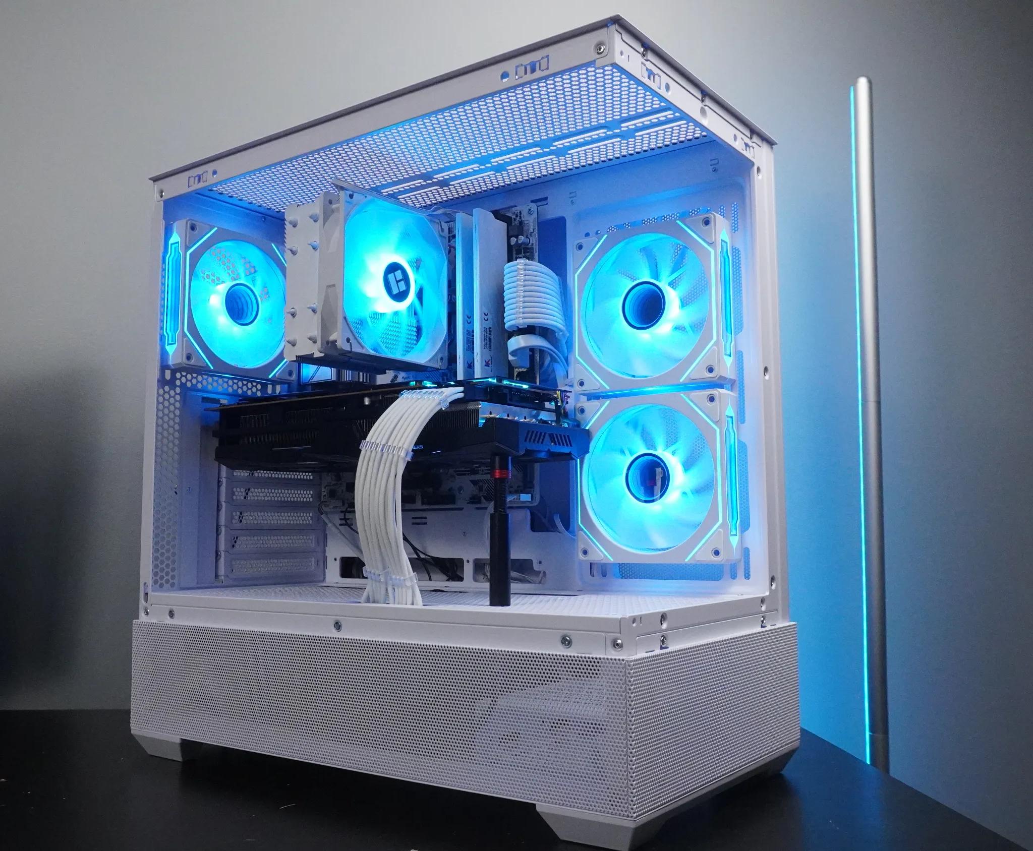 🤍AESTHETIC🤍 1440p/1080p PRICE to PERFORMANCE 💪🧡RX 5700XT 🧡Ryzen 5 5600 | 1TB NVME | 32GB | WIFI