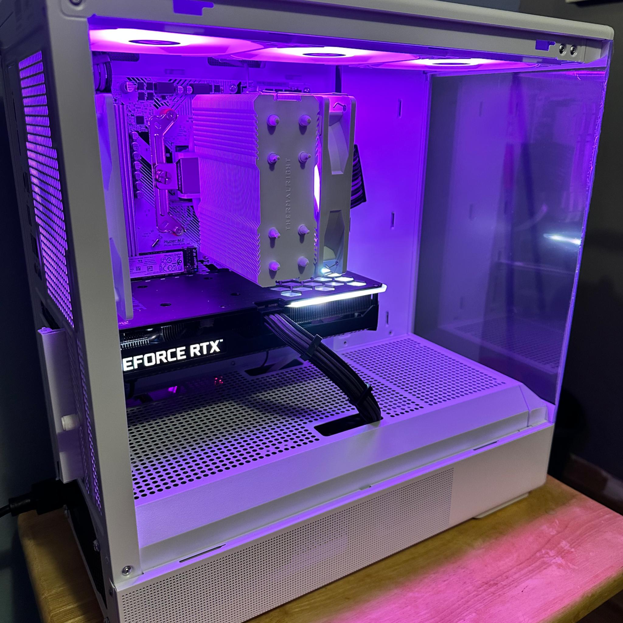 Ryzen 7 5700x|PNY 3060 TI|16g DDR4 Ram|Asrock B550 Pro White|512g M.2 NVME| 1 TB 3.5" HDD|Zalman P10
