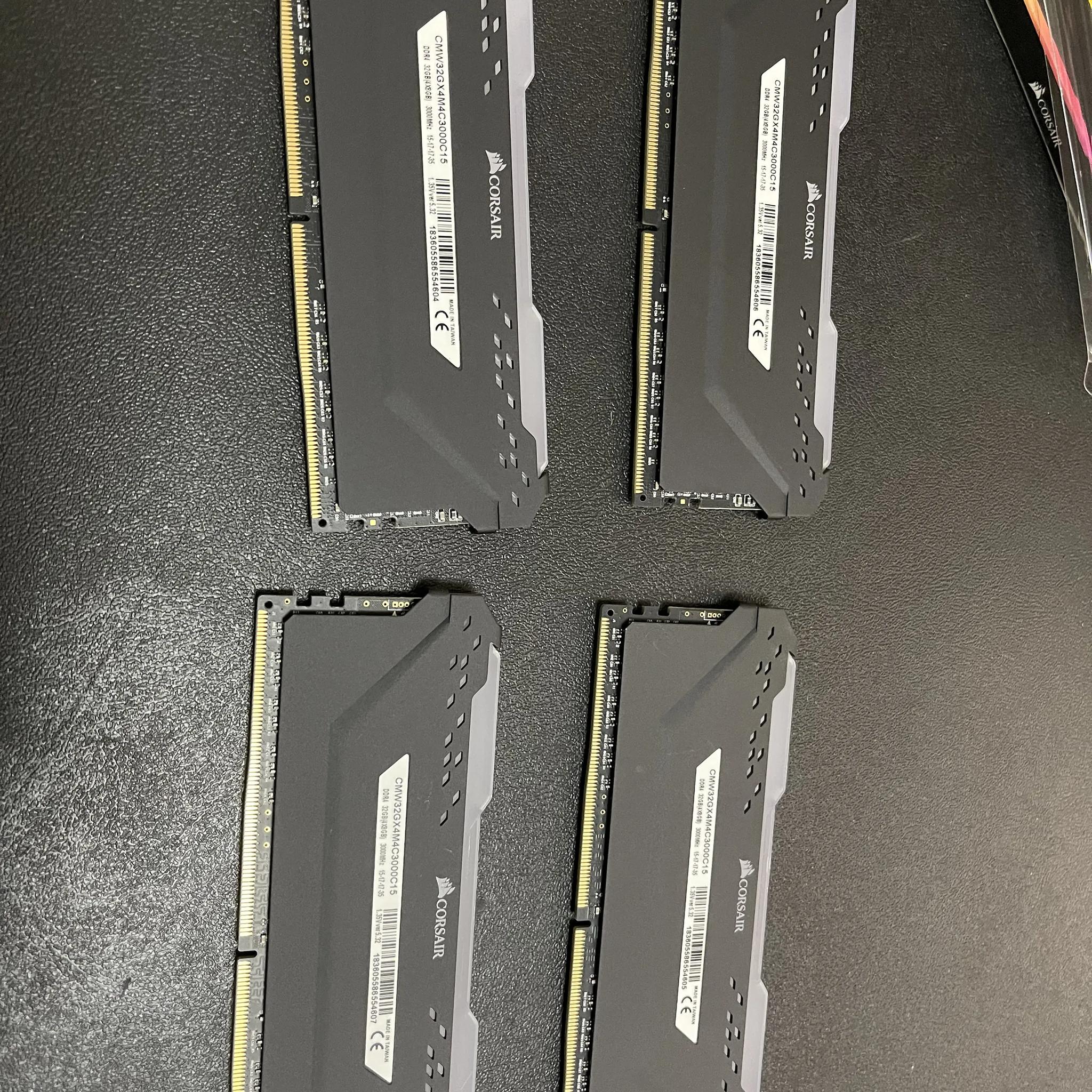 Ram! 32GB Memory (4x8) Corsair Vengeance RGB PRO 3000 Mhz Kit!