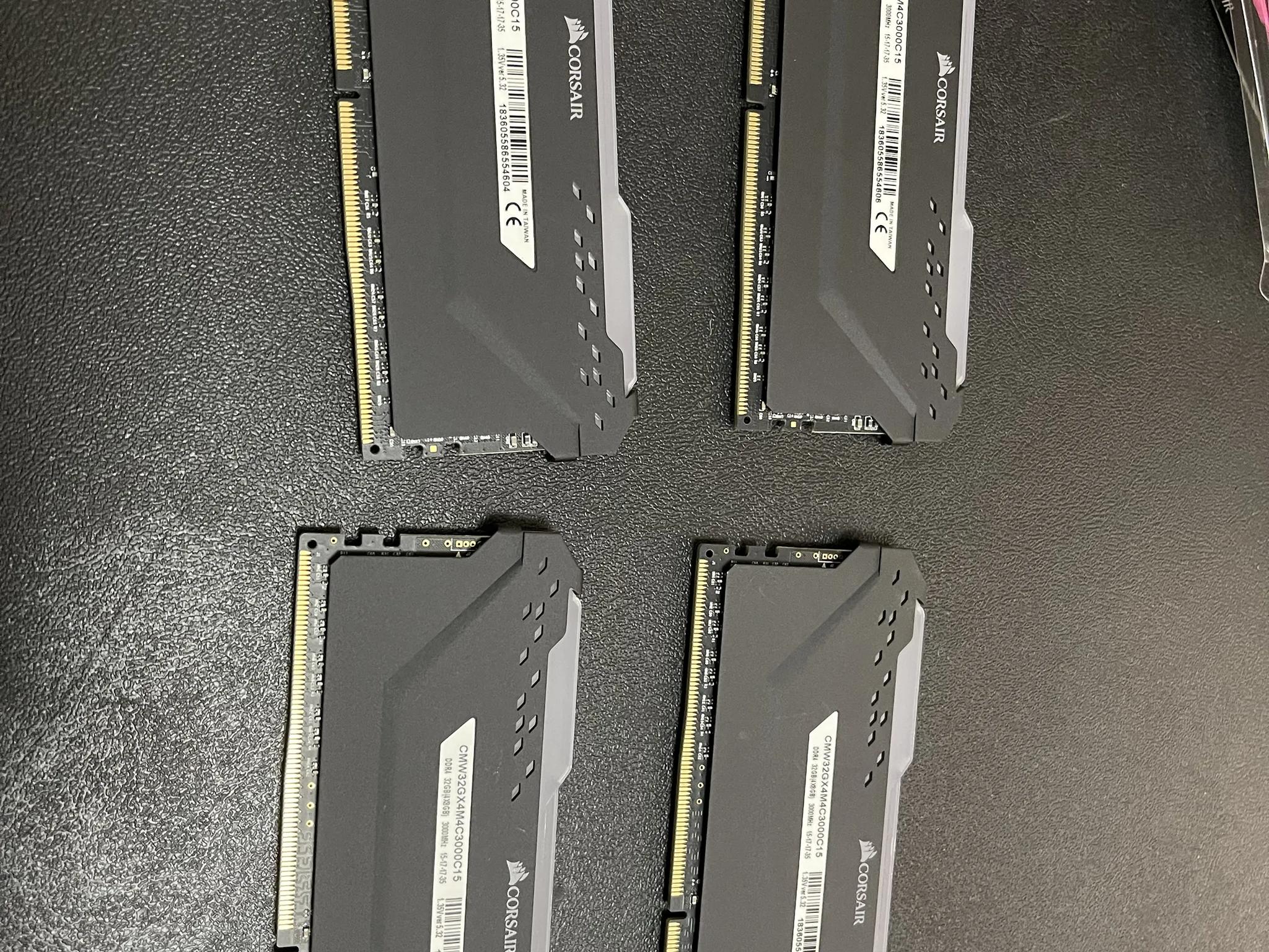 Ram! 32GB Memory (4x8) Corsair Vengeance RGB PRO 3000 Mhz Kit!