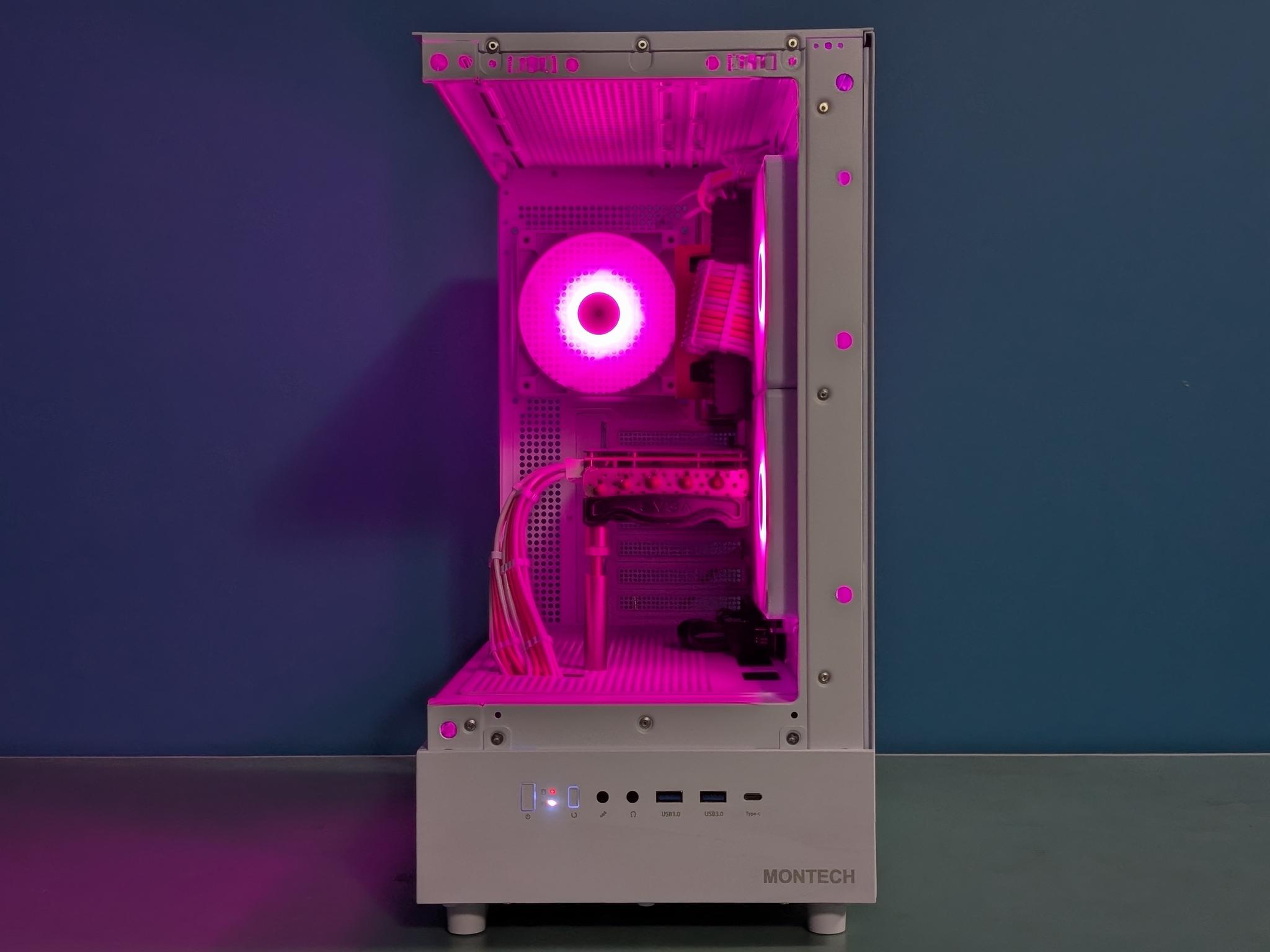 Pink & White Gaming PC | RTX 3060 Ti | Ryzen 5 5500 | 16GB RAM | NVMe SSD