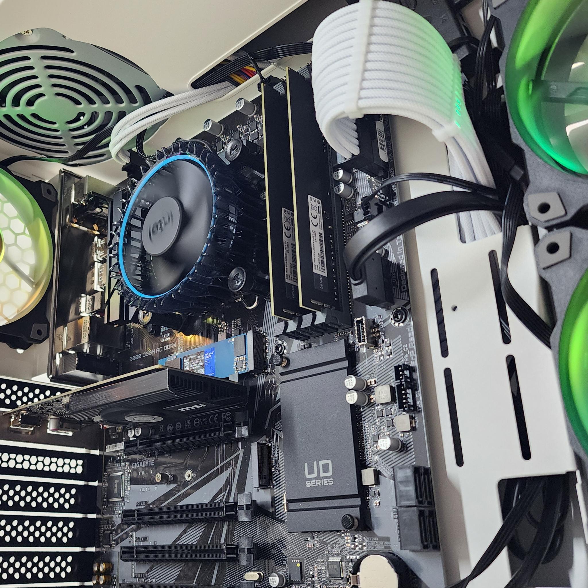 Gaming PC i3-13100F 16GB RAM 512GB SSD GT 1030 2GB Windows 11 Computer