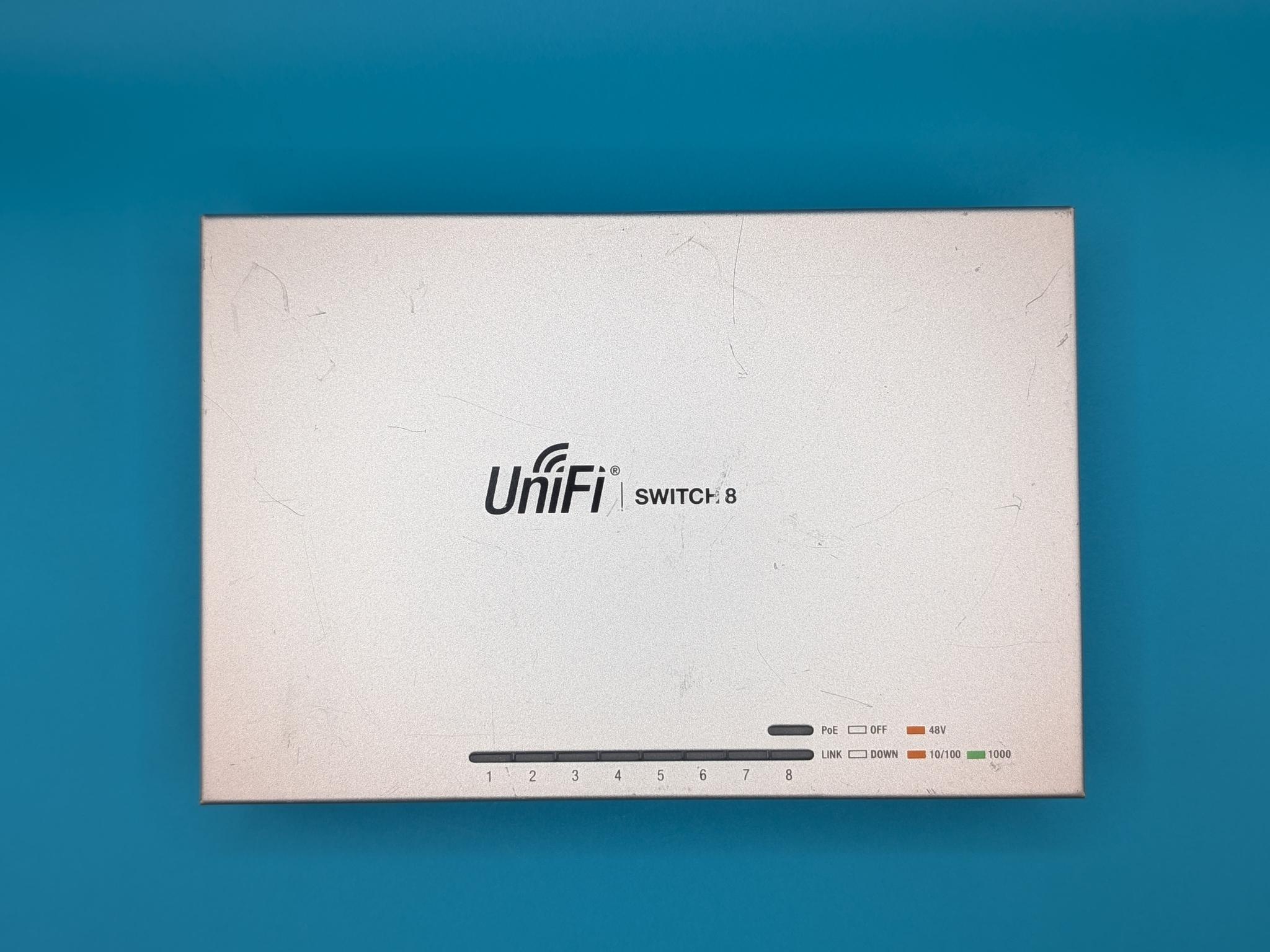 UniFi US-8 8 Port Gigabit Managed Ethernet Switch w/ PoE Passthrough