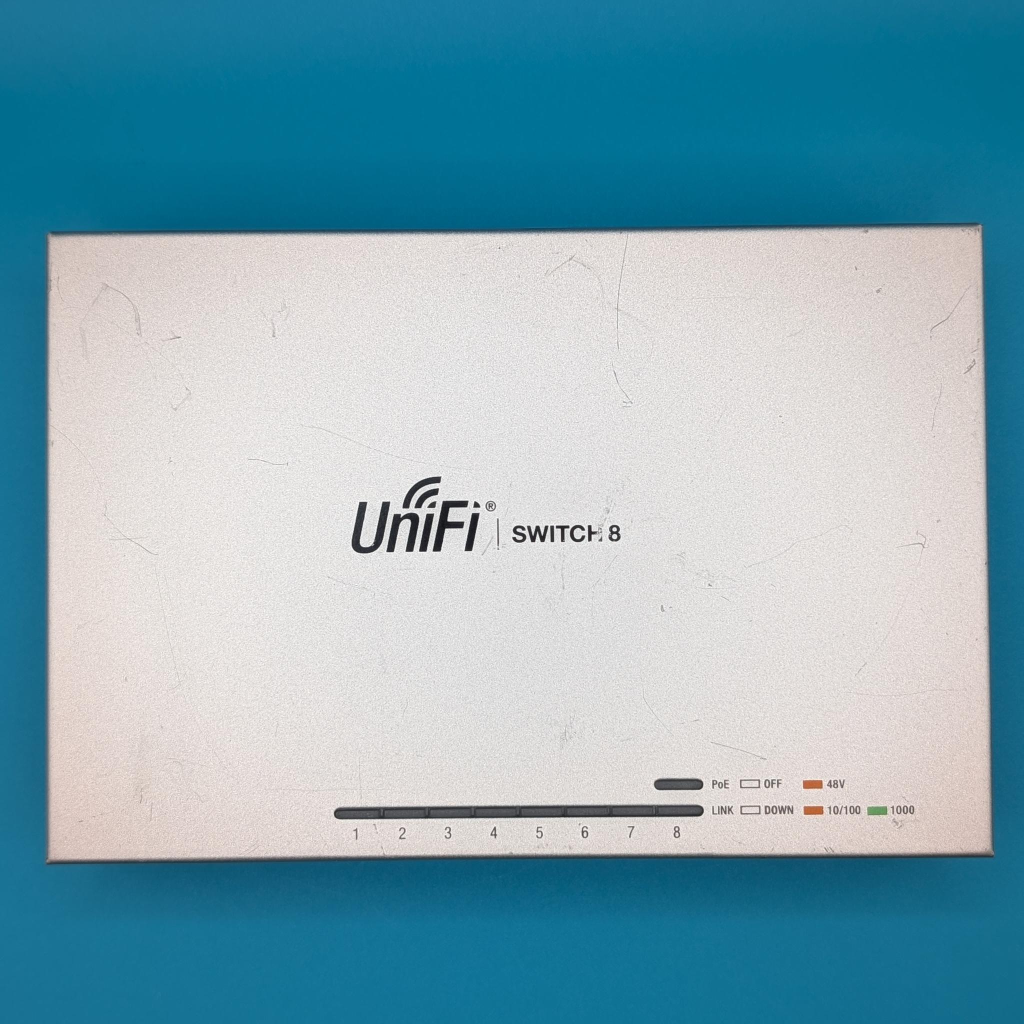 UniFi US-8 8 Port Gigabit Managed Ethernet Switch w/ PoE Passthrough