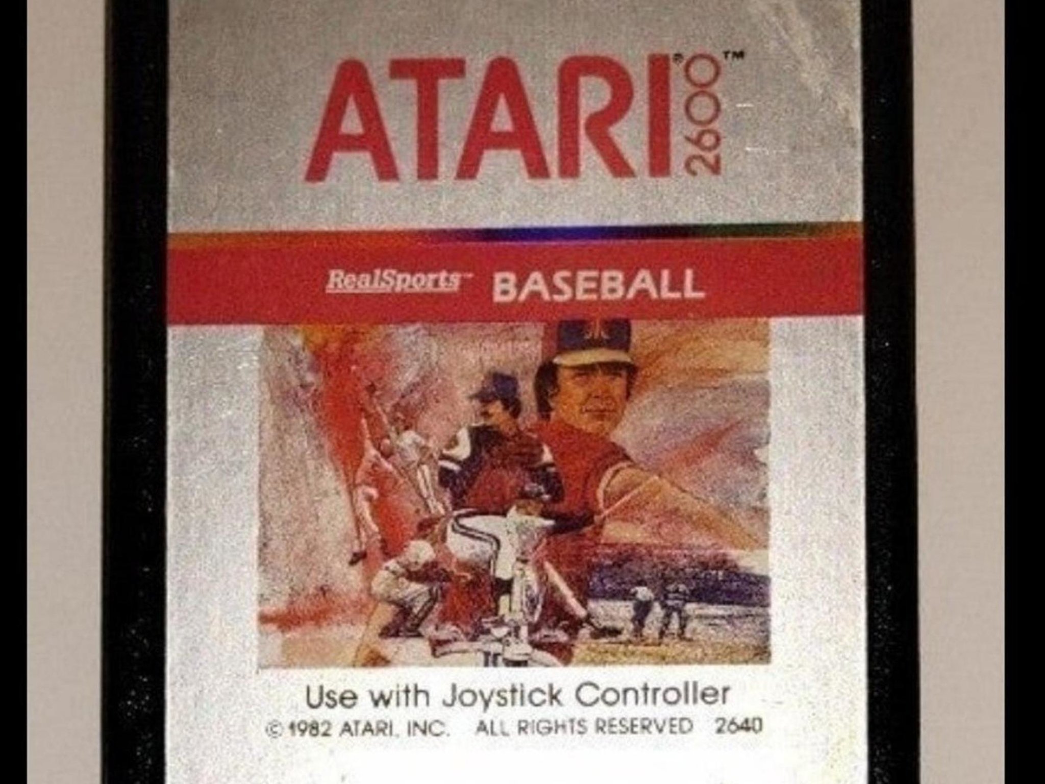 VTG RealSports Baseball Atari 2600 Video Game Sports Retro Classic