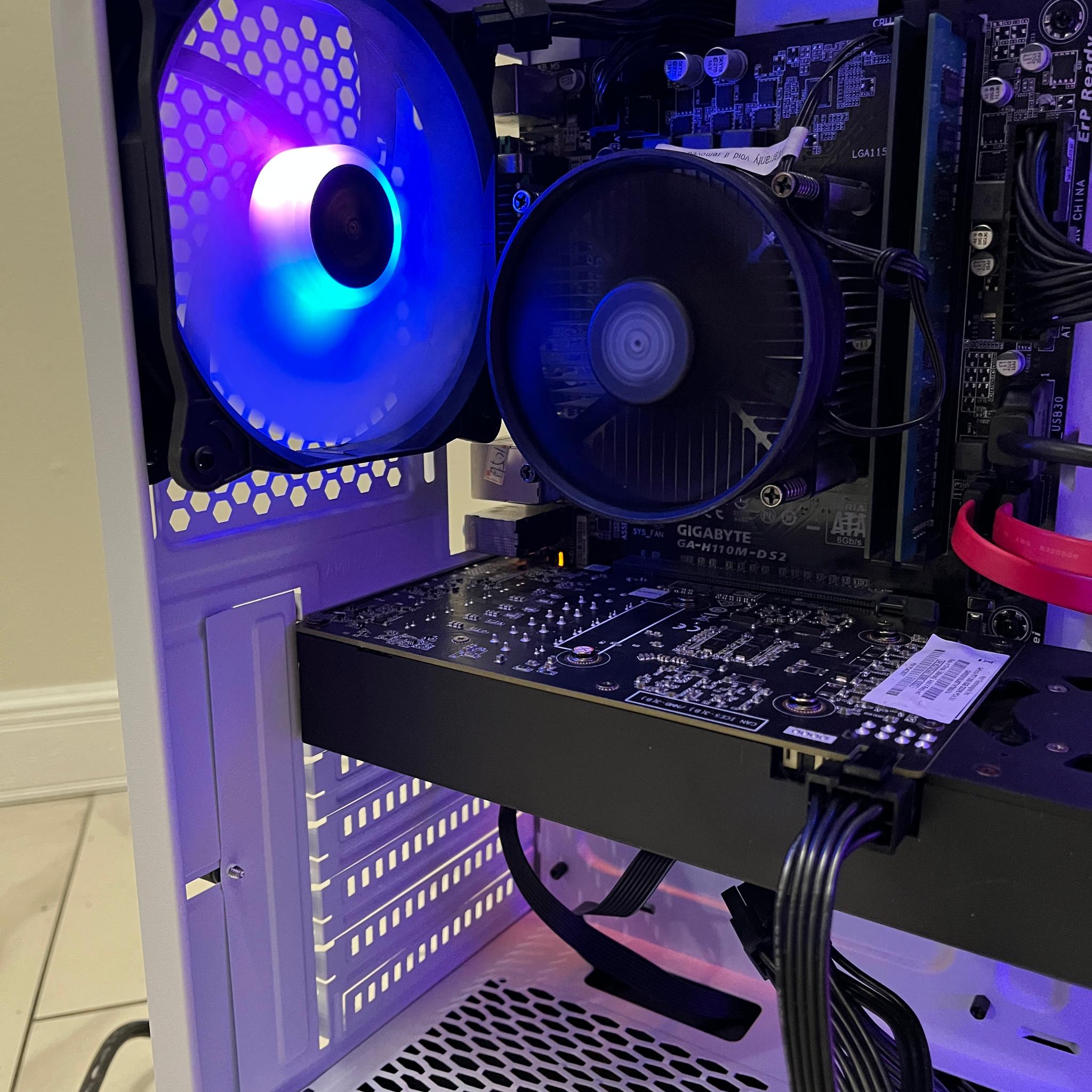 NVIDIA RTX 2060, Intel i5-7500, 12GB RAM, 870 GB Storage, RGB Gaming PC w/ Wi-Fi & Bluetooth