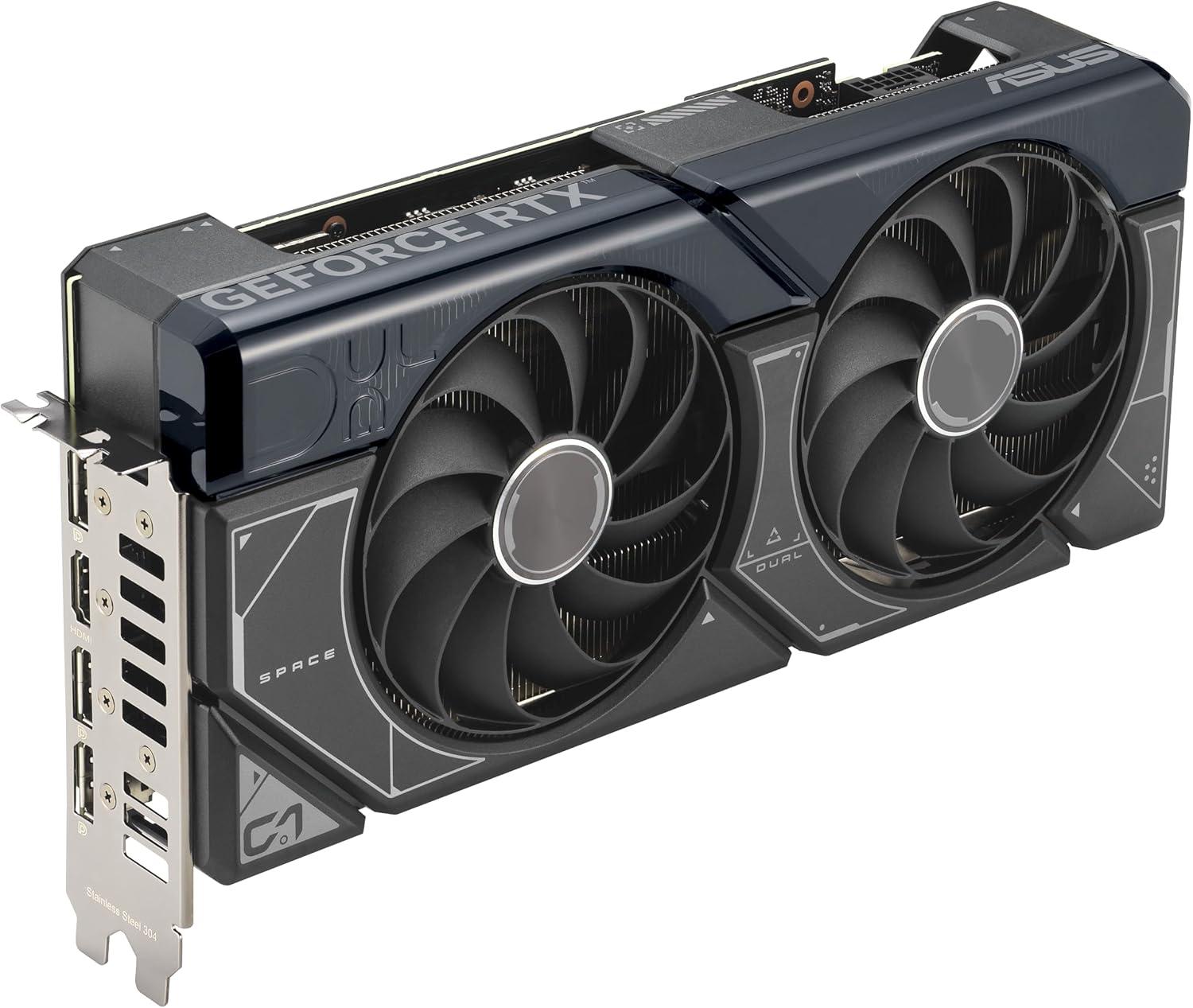 ASUS Dual RTX 4070 Ti Super OC 16GB Dual GDDR6X Video Graphics Card GPU