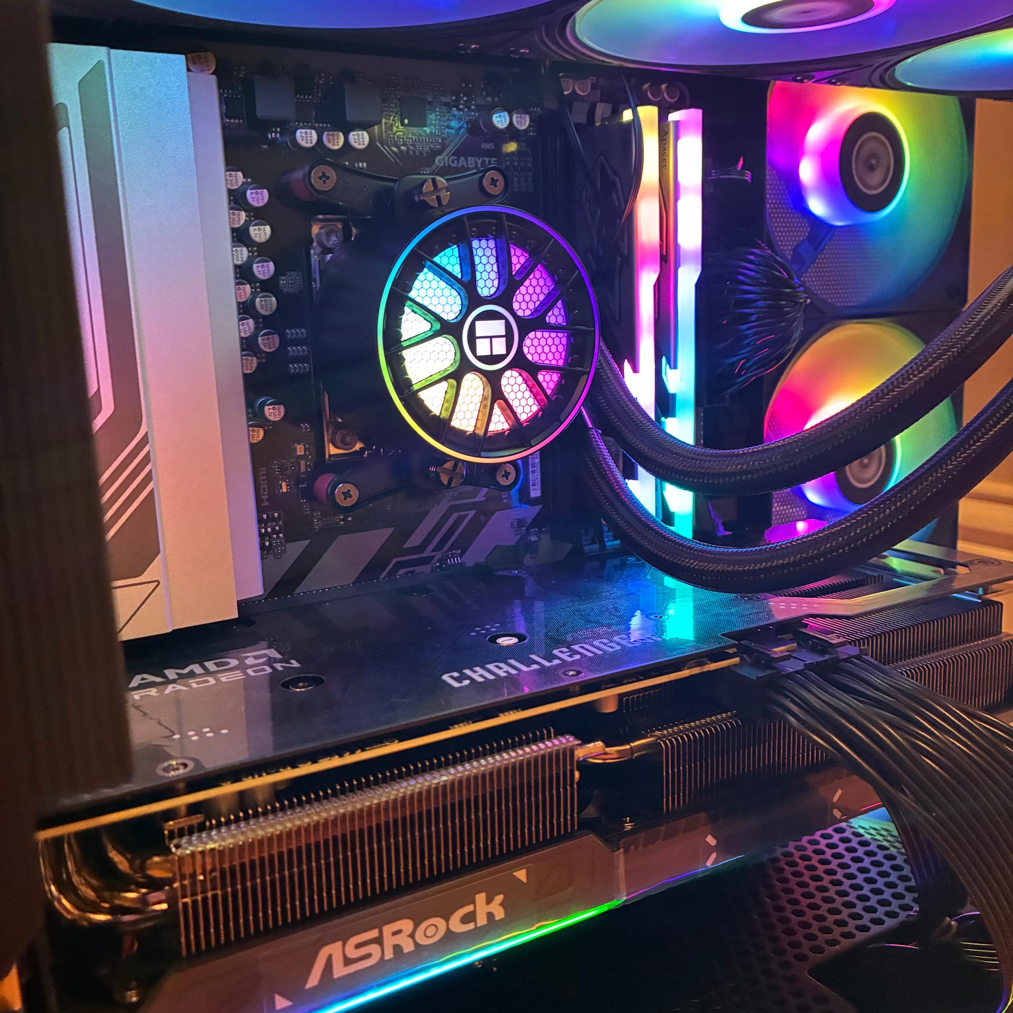 RX 9070 XT RYZEN 7 7700X 4K CUSTOM GAMING PC 32GB DDR5 1TB NVME SSD WIFI 6E WINDOWS 10/11