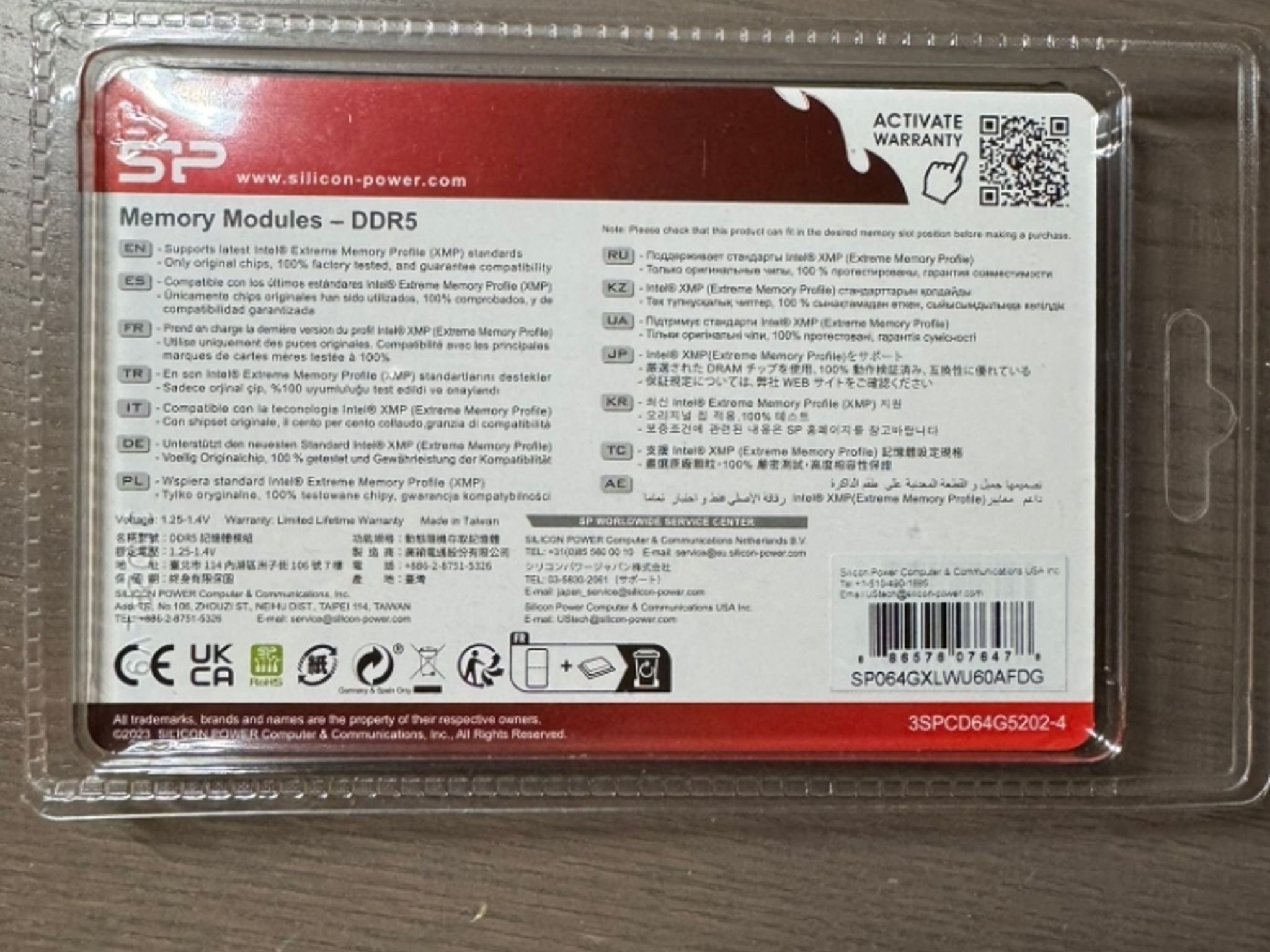 Silicon Power DDR5 64GB (2x32GB) Zenith 6000MT/s (PC5-48000) 288-pin CL30 1.35V