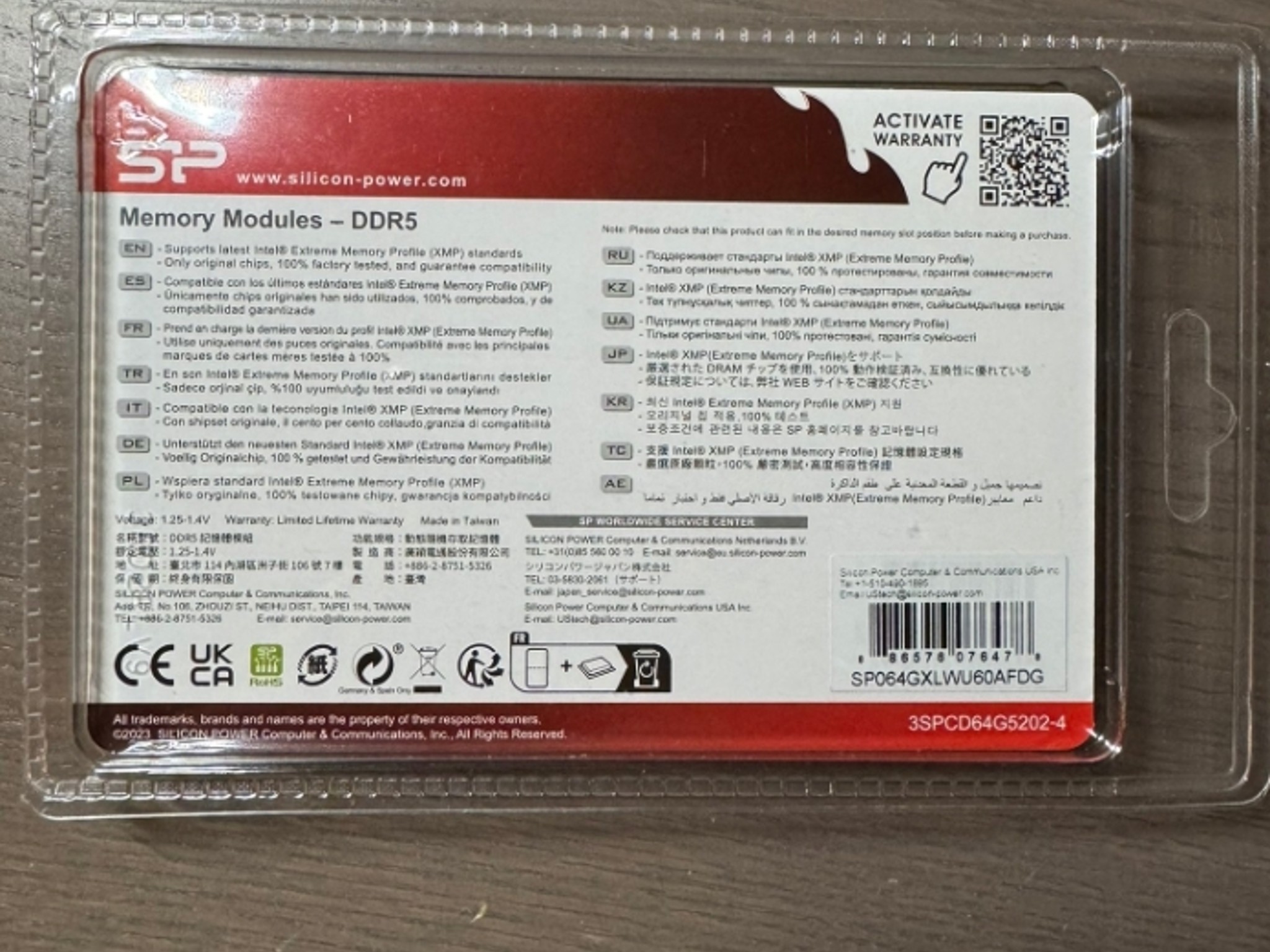 Silicon Power DDR5 64GB (2x32GB) Zenith 6000MT/s (PC5-48000) 288-pin CL30 1.35V