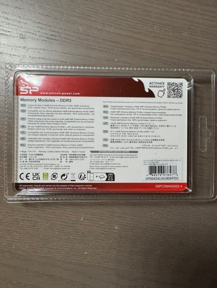 Silicon Power DDR5 64GB (2x32GB) Zenith 6000MT/s (PC5-48000) 288-pin CL30 1.35V