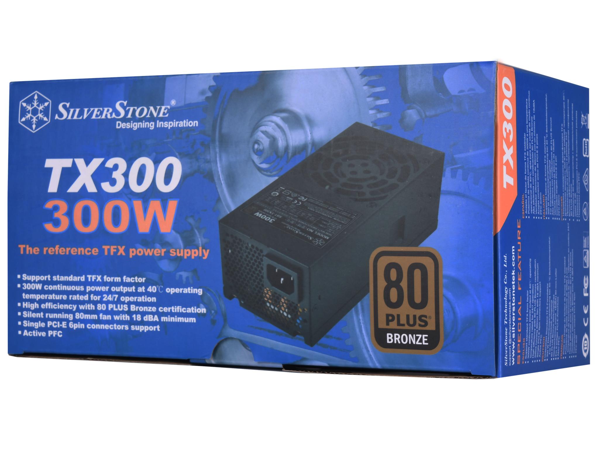 New Silverstone SST-TX300 300W TFX PSU 80 PLUS Bronze Power Supply