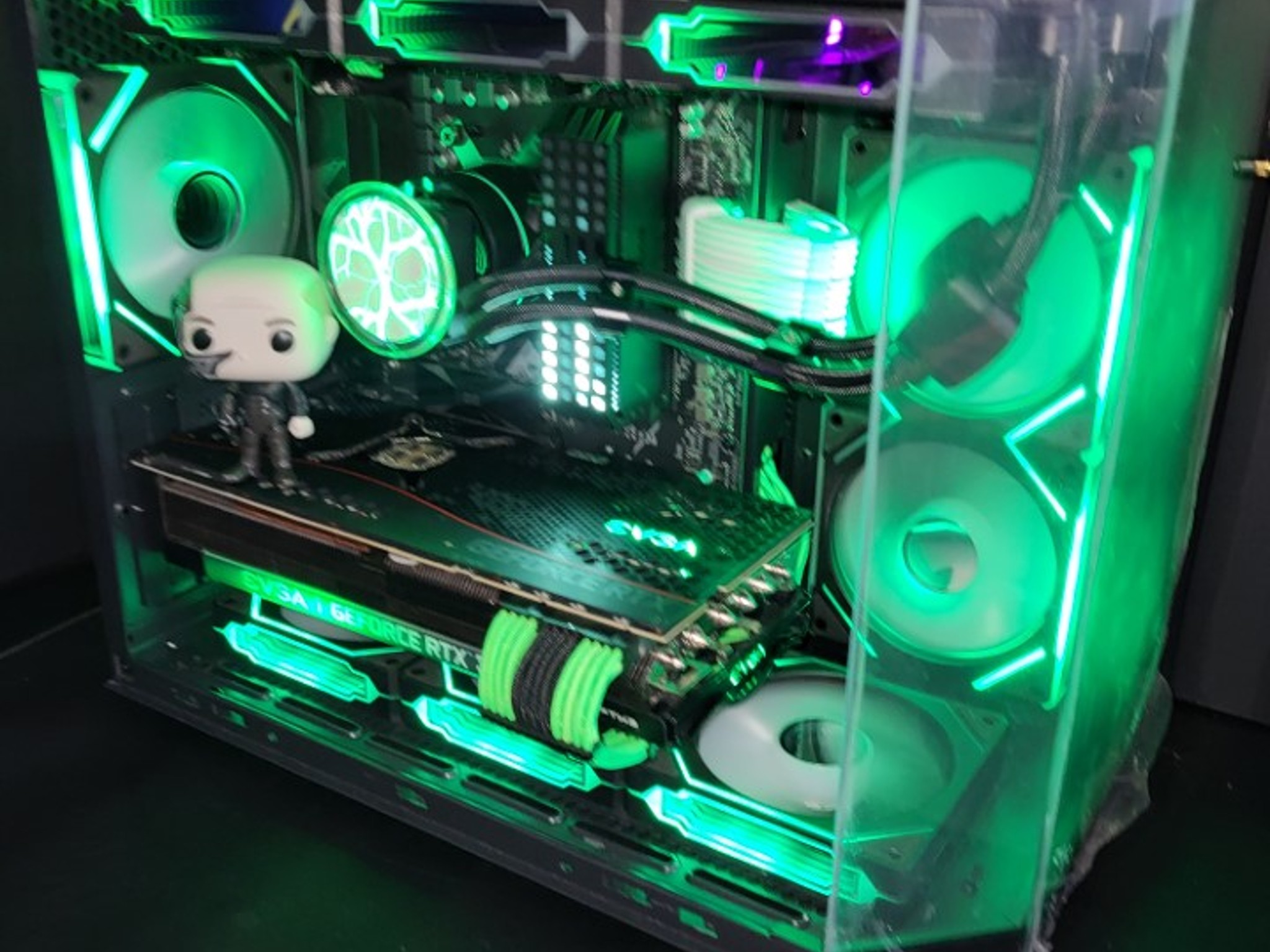 👾🧠 LOCUTUS-POWERED BORG NODE | RTX 3080 FTW3 × 32GB DDR4 × LCD Pod 🧠👾 One Cube.