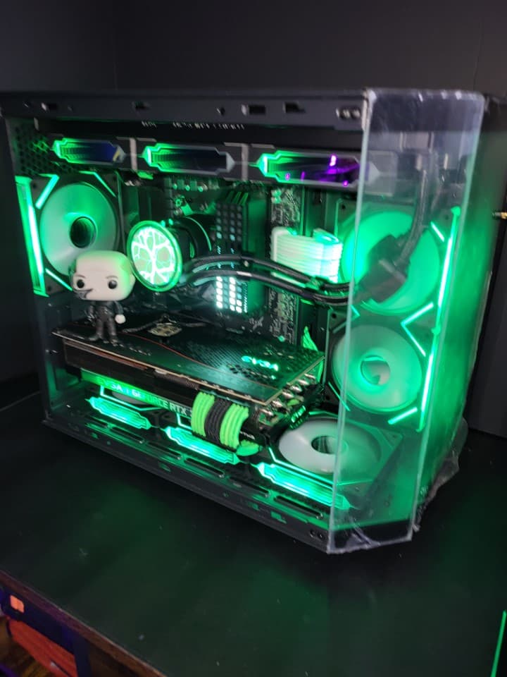 👾🧠 LOCUTUS-POWERED BORG NODE | RTX 3080 FTW3 × 32GB DDR4 × LCD Pod 🧠👾 One Cube.