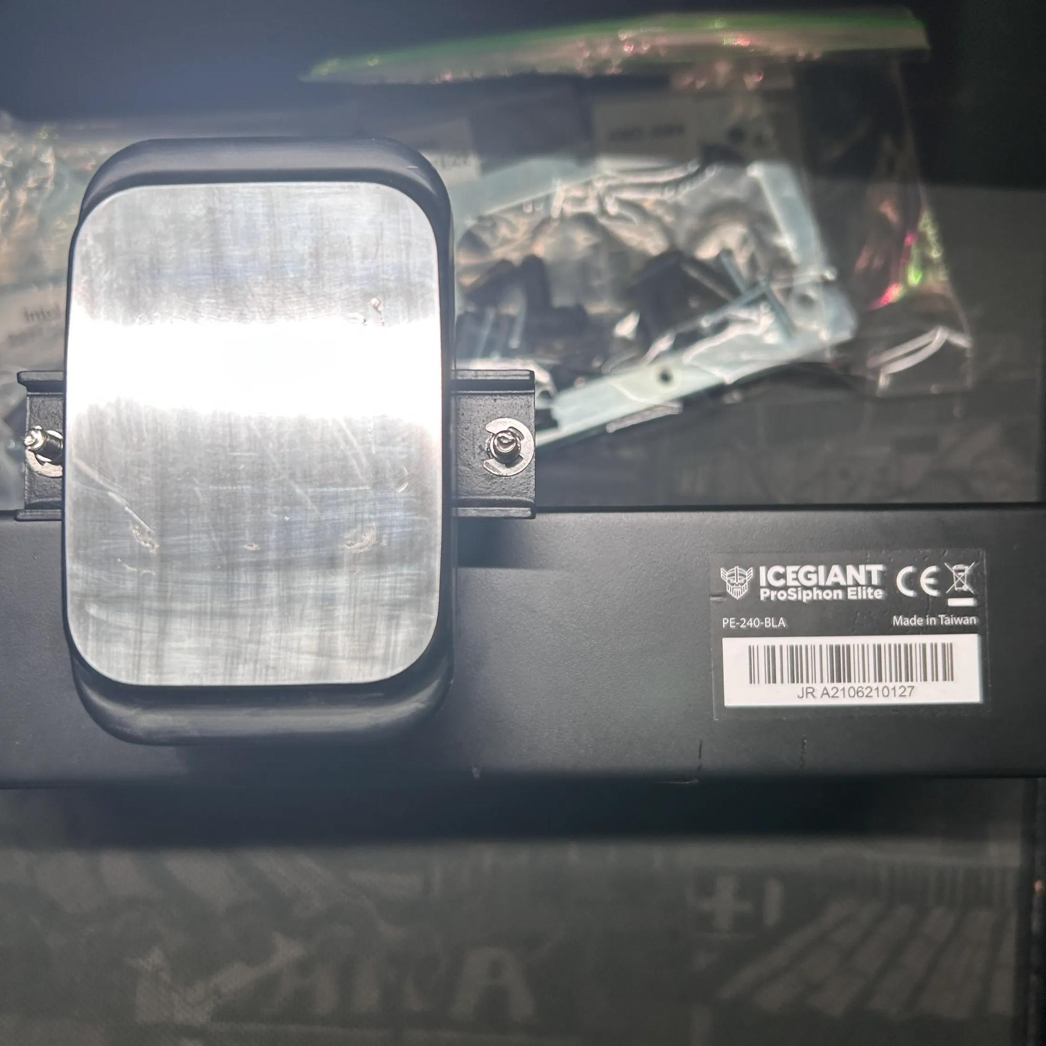 ICEGIANT PROSIPHON ELITE CPU COOLER SUPPORTS AM4, AM5, TR4, LGA - USED NO FANS