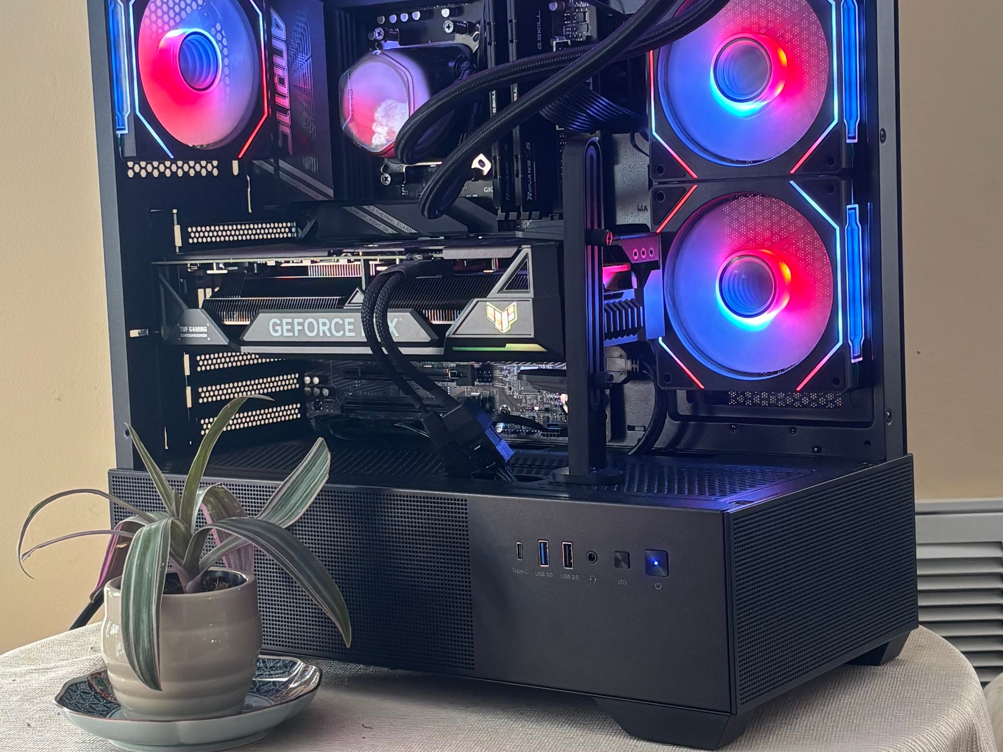 Black Gaming PC 4070ti Super OC 7800x3d Build