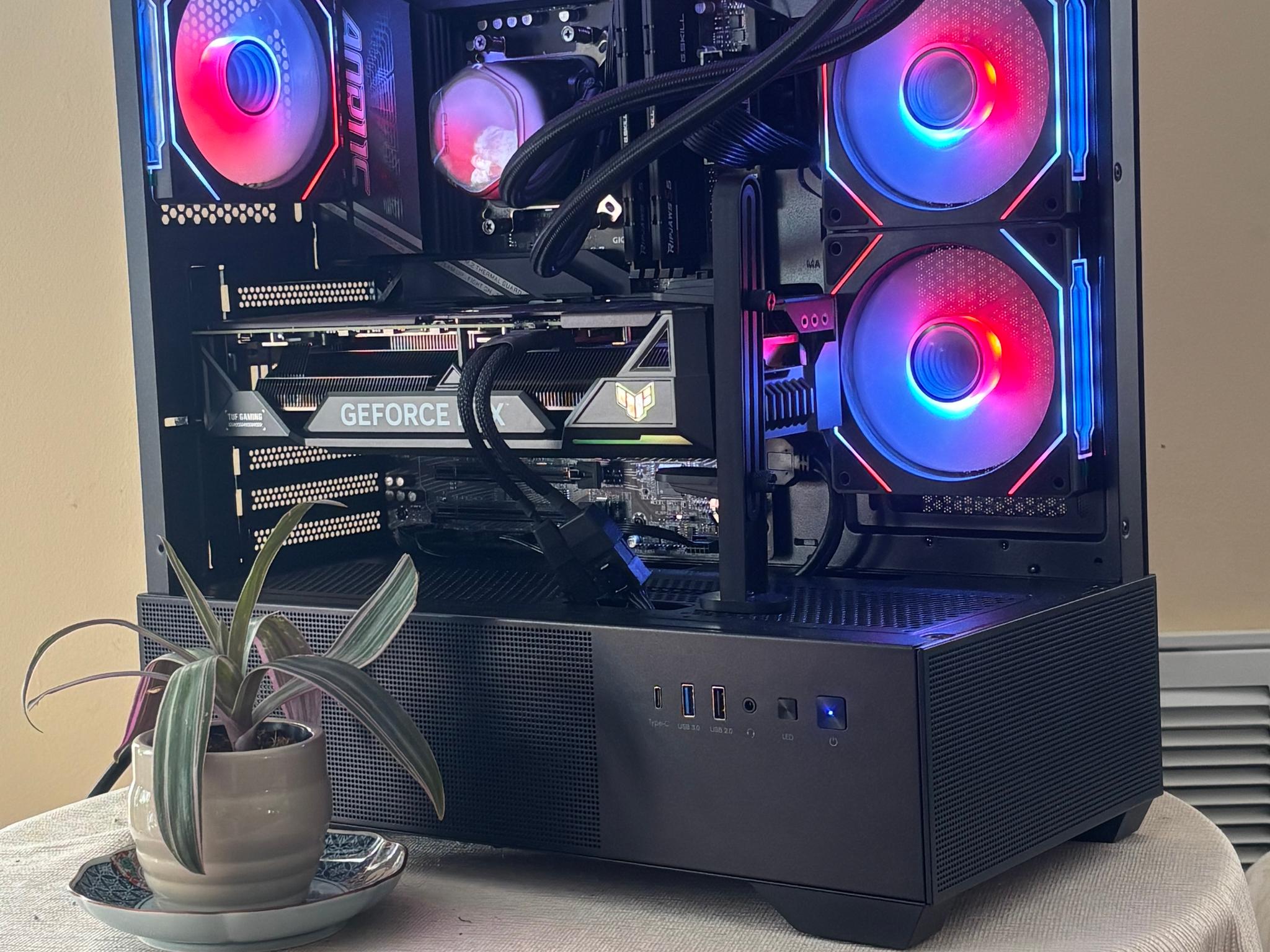 Black Gaming PC 4070ti Super OC 7800x3d Build