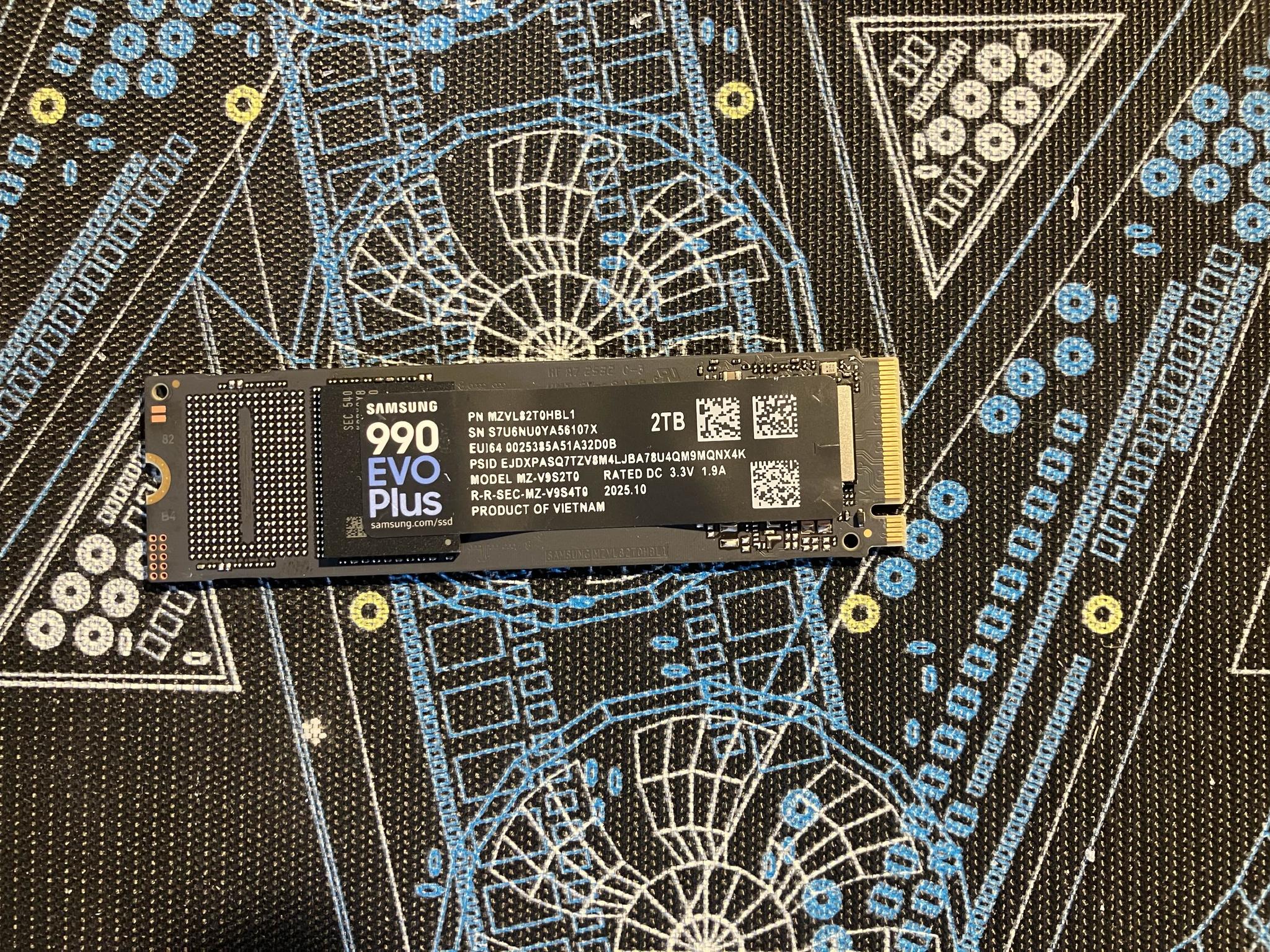 2TB Samsung 990 Evo Plus NVMe - PCIe Gen 5x2 or Gen 4x4