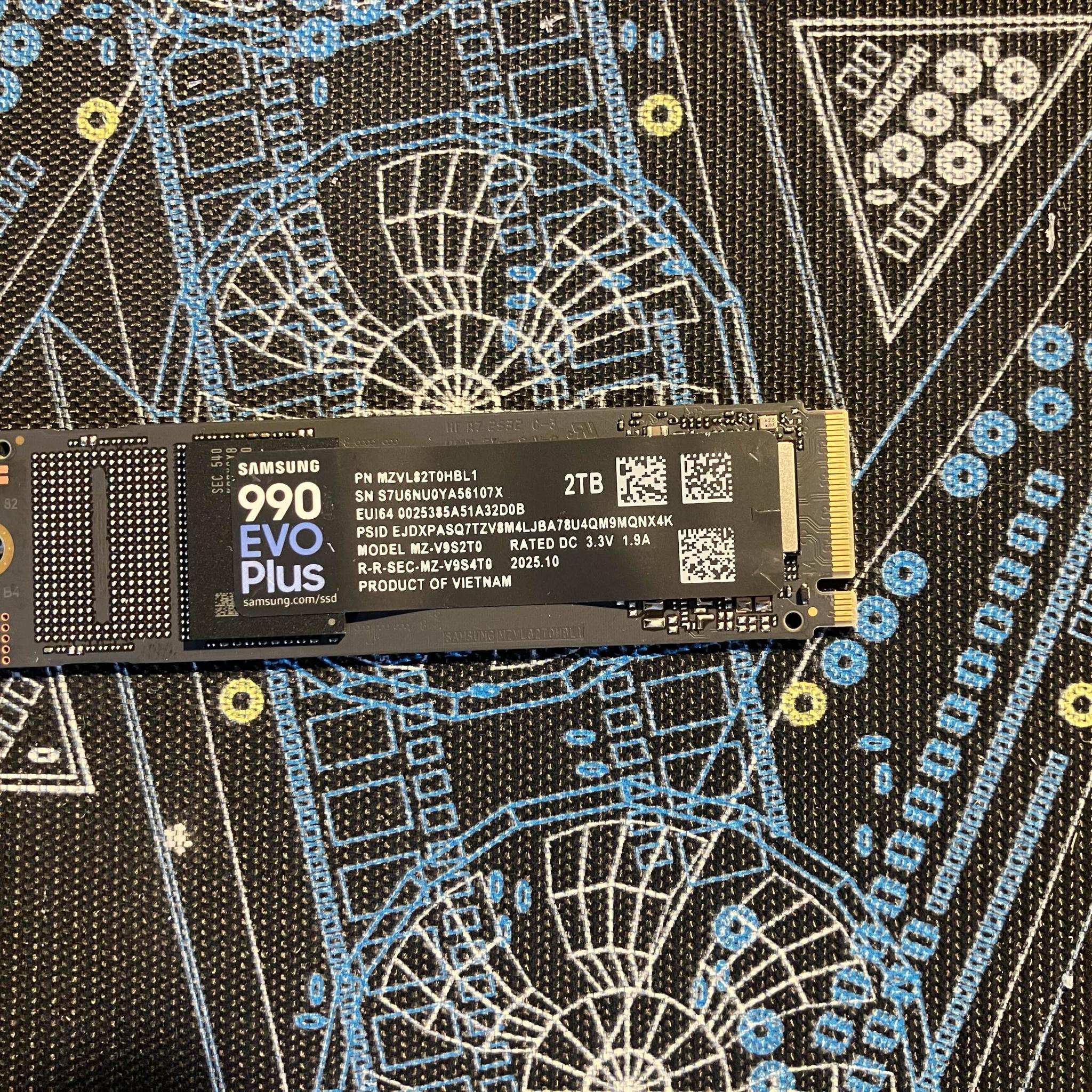 2TB Samsung 990 Evo Plus NVMe - PCIe Gen 5x2 or Gen 4x4