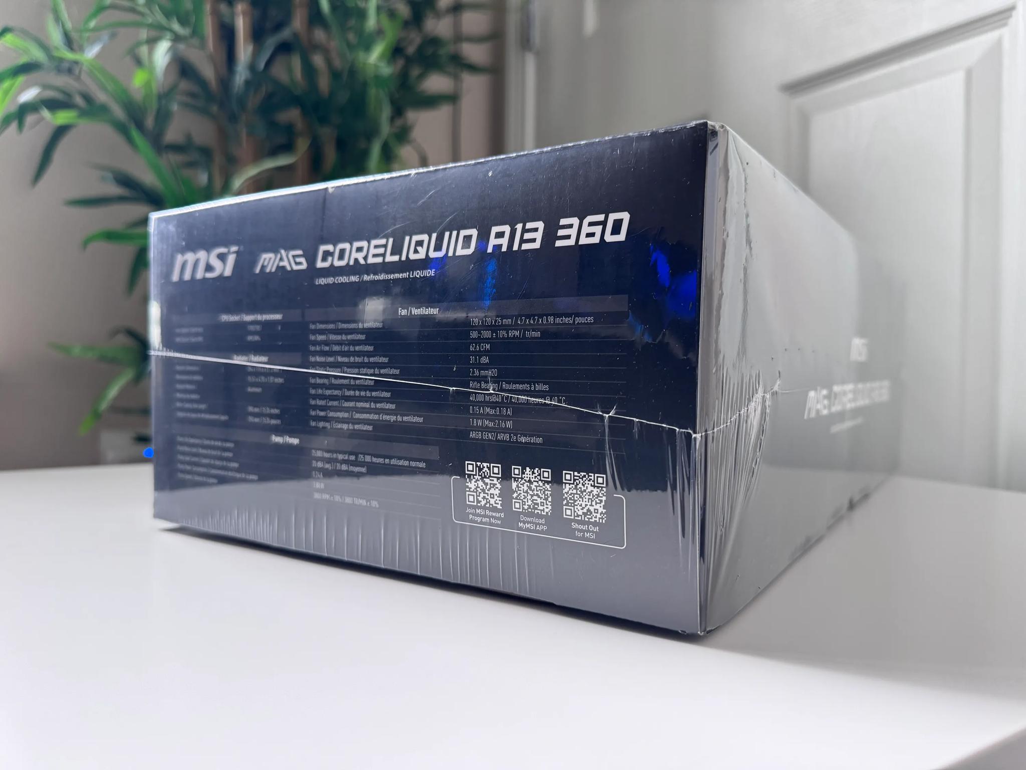 MSI MAG Coreliquid A13 360 Liquid CPU Cooler (Black)