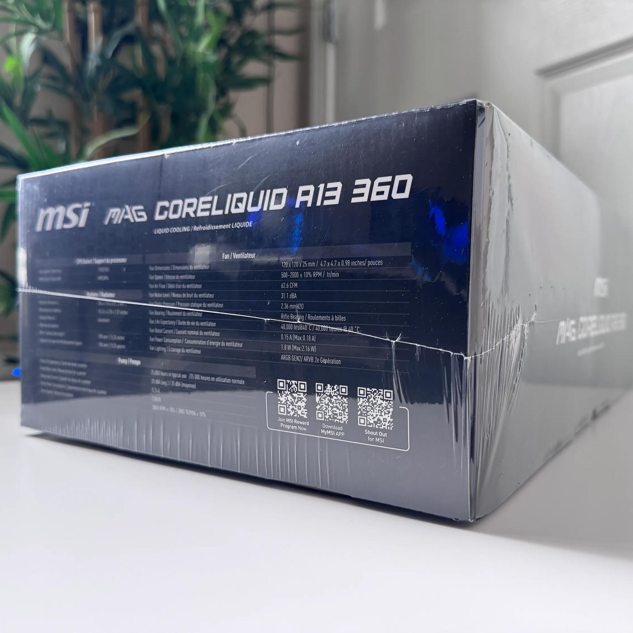 MSI MAG Coreliquid A13 360 Liquid CPU Cooler (Black)