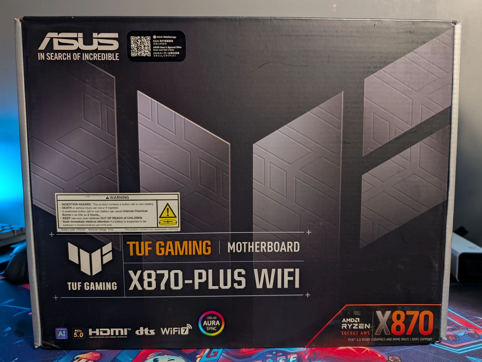 ASUS TUF Gaming X870-PLUS WiFi AMD AM5 Motherboard