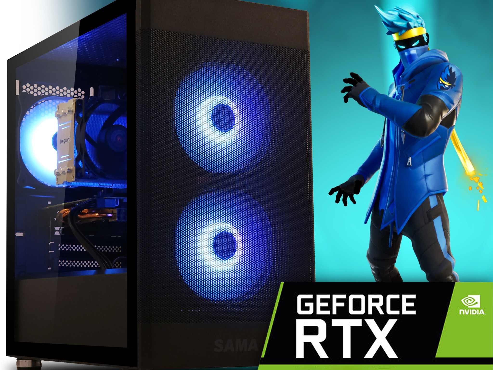 👊 RTX 2070, RYZEN 5 4500, 16GB DDR4, 512GB NVME M.2 + 500GB HDD, WIFI, High Performance Gaming PC!