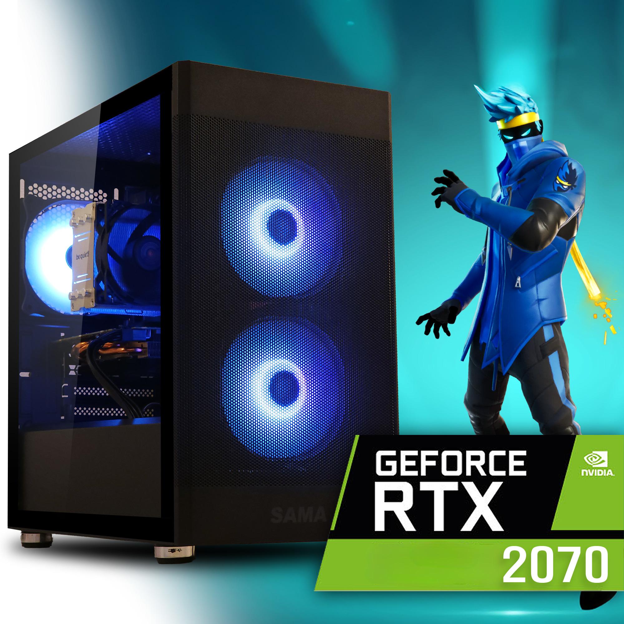 👊 RTX 2070, RYZEN 5 4500, 16GB DDR4, 512GB NVME M.2 + 500GB HDD, WIFI, High Performance Gaming PC!