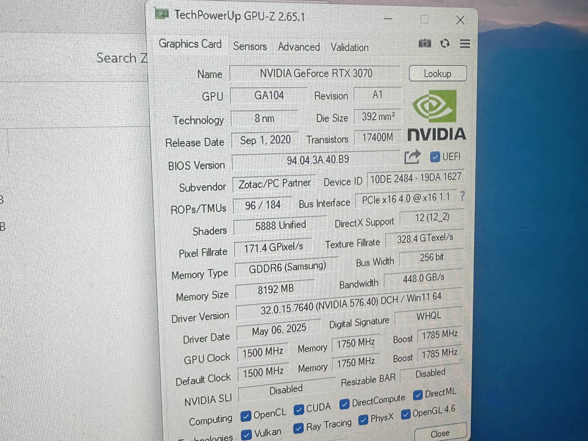 ZOTAC RTX 3070